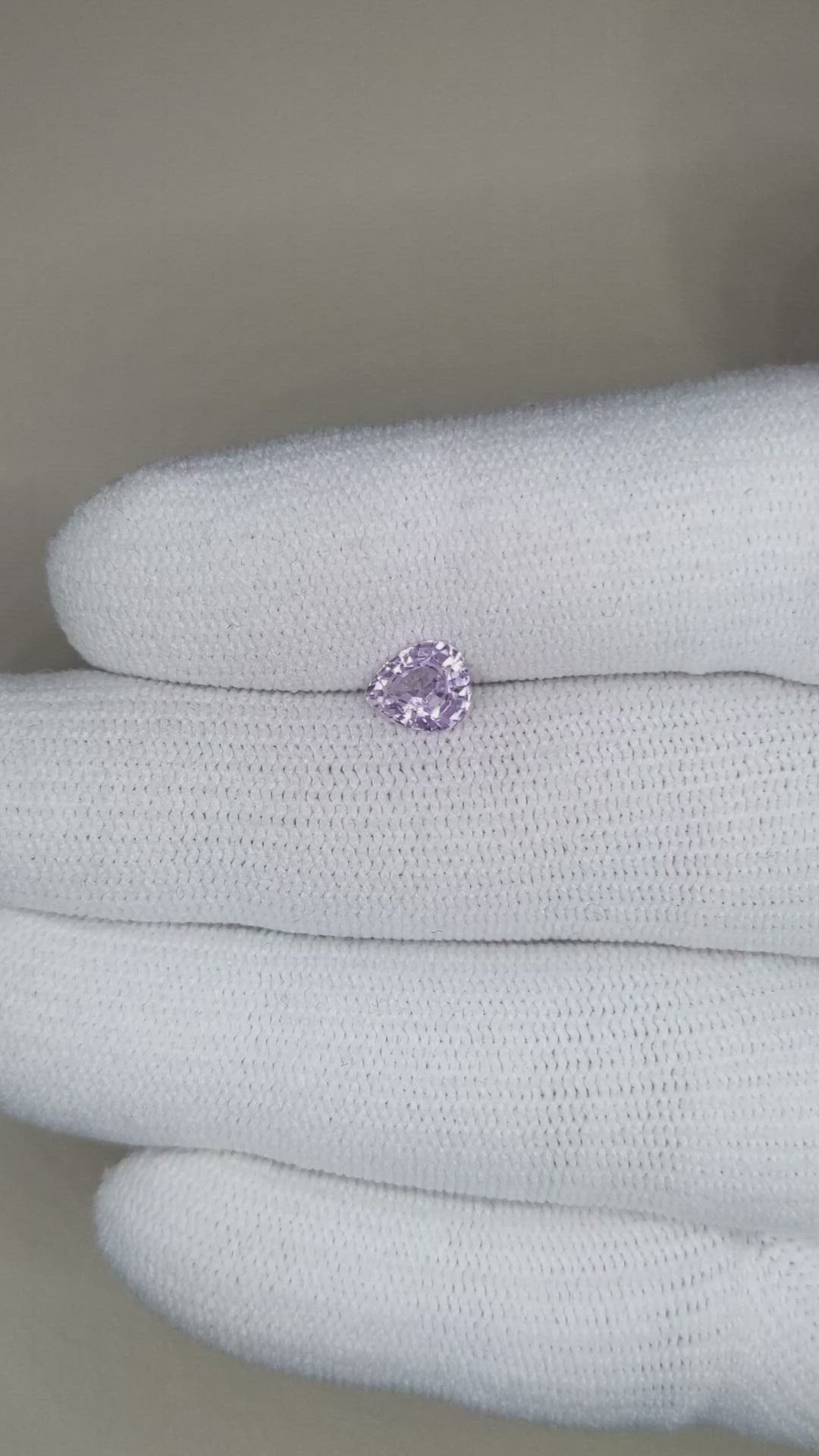 0.91 Ct. Purple Sapphire from Ceylon (Sri Lanka) Size Video