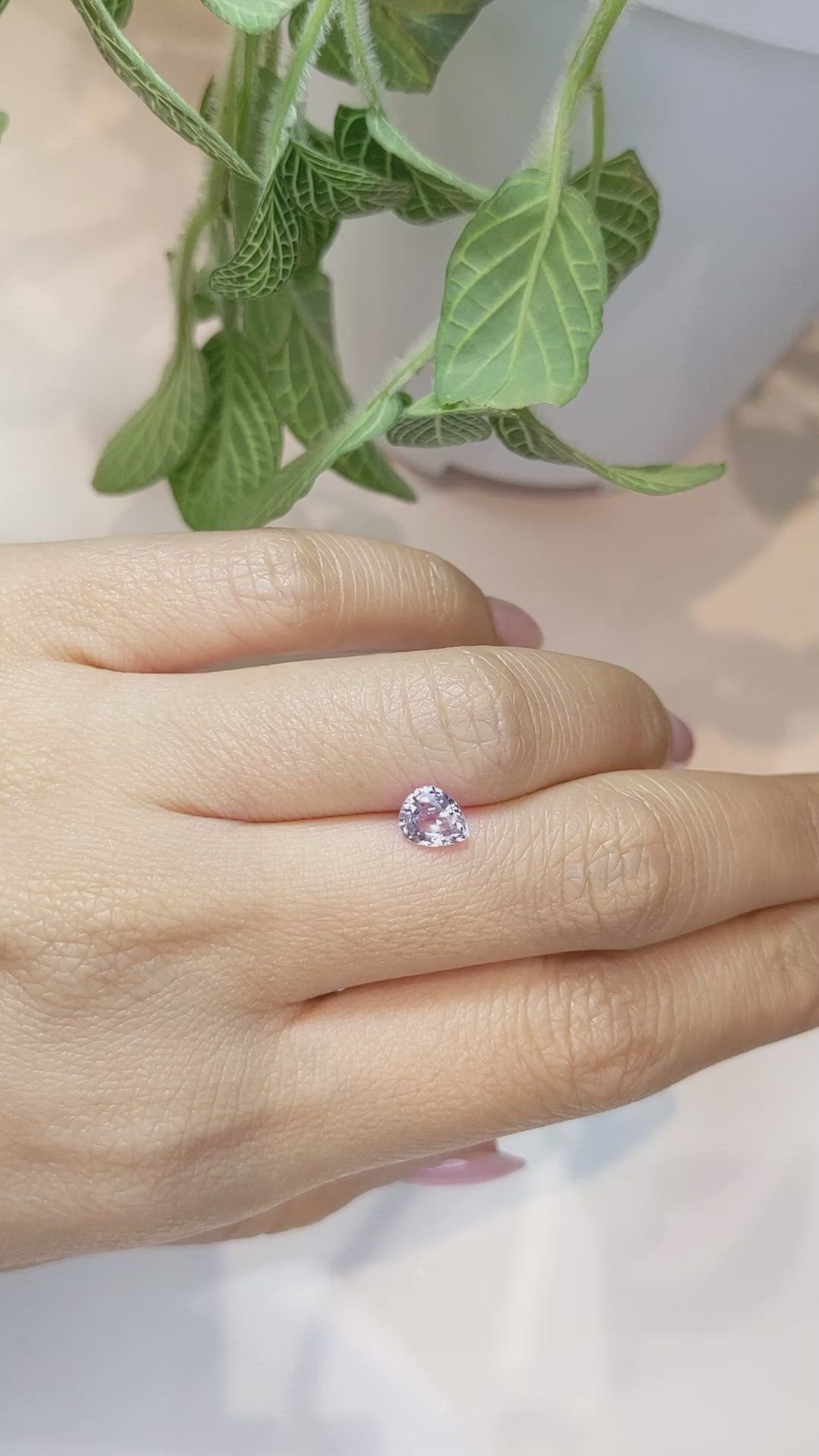 0.91 Ct. Purple Sapphire from Ceylon (Sri Lanka) Size Video