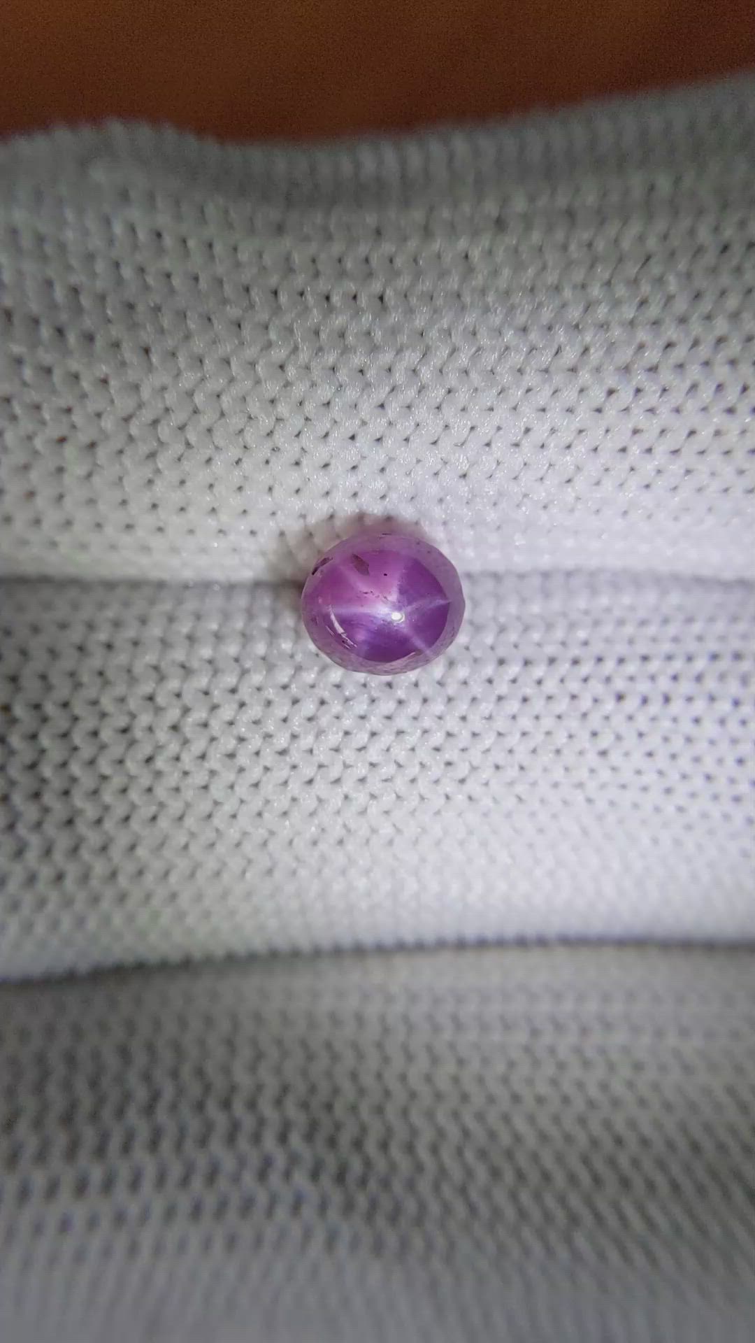 2.05 Ct. Purple Star Sapphire from Ceylon (Sri Lanka) Size Video