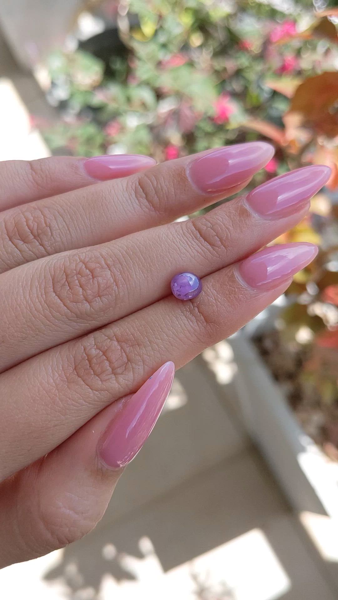 2.05 Ct. Purple Star Sapphire from Ceylon (Sri Lanka) Size Video
