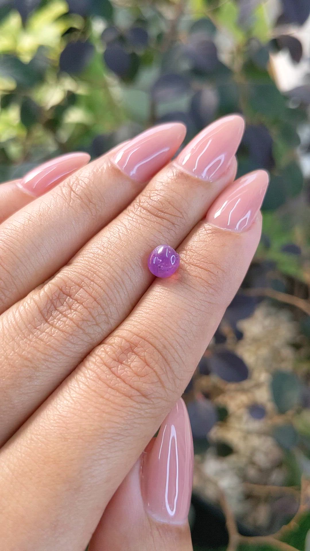 2.05 Ct. Purple Star Sapphire from Ceylon (Sri Lanka) Size Video