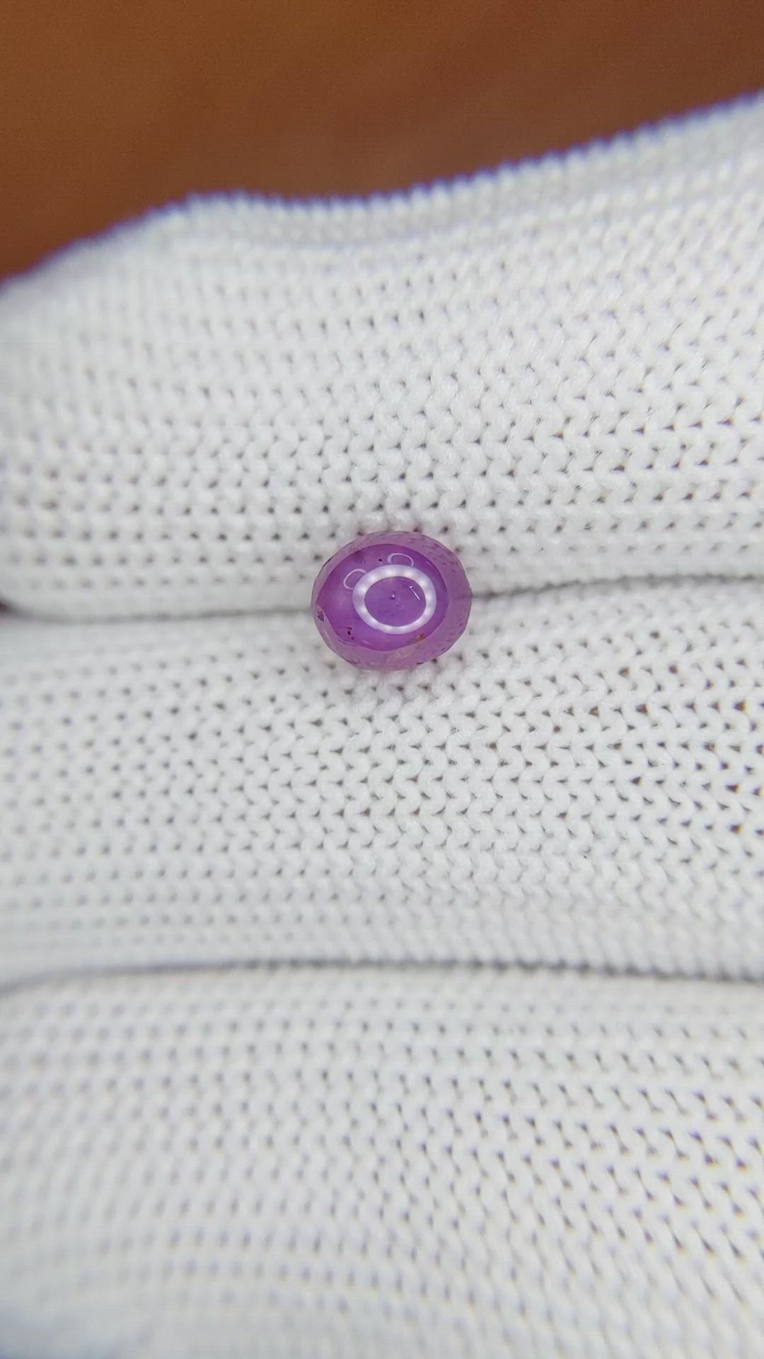 2.05 Ct. Purple Star Sapphire from Ceylon (Sri Lanka) Size Video