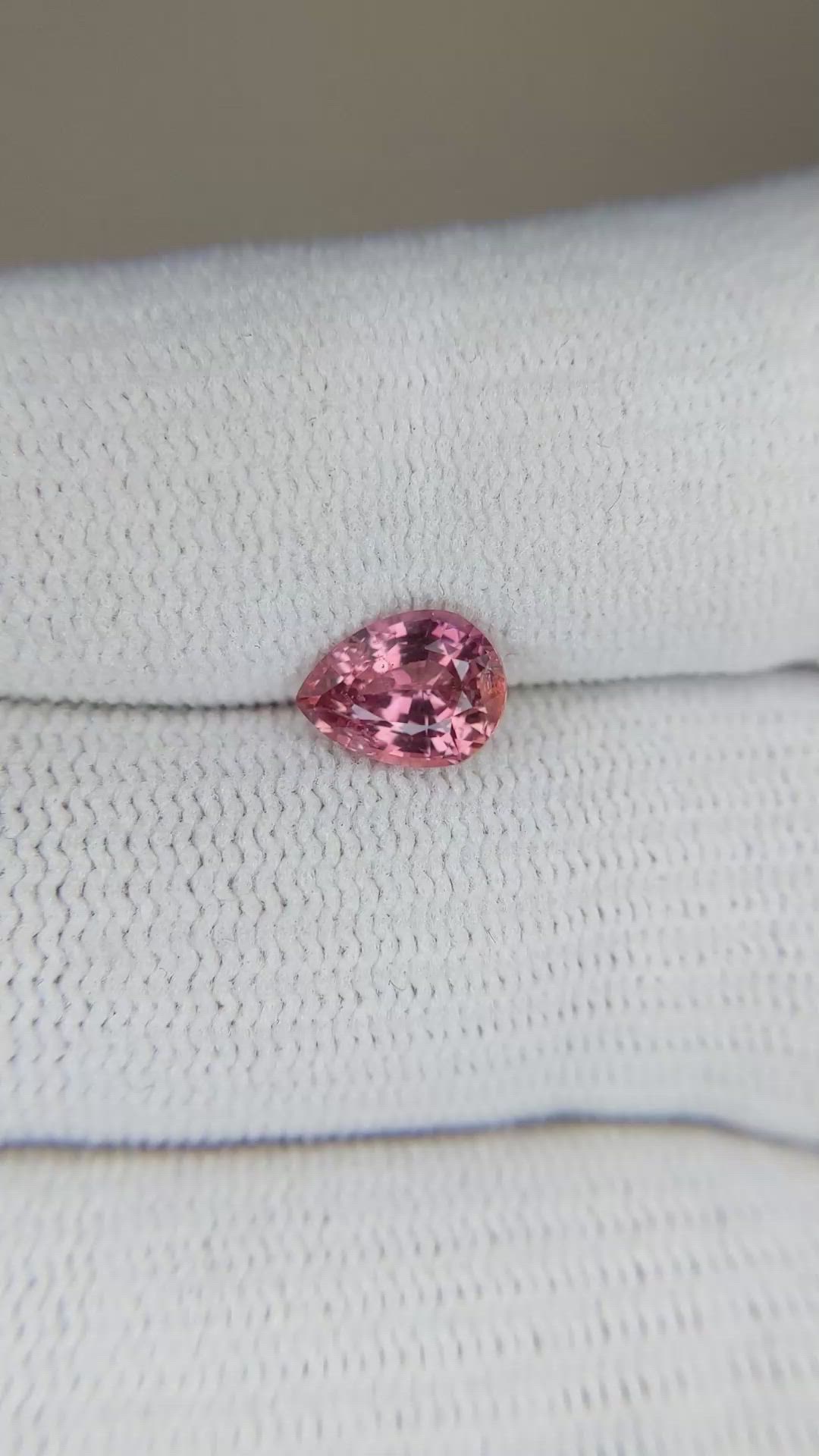 1.34 Ct. Padparadscha Sapphire from Madagascar Size Video