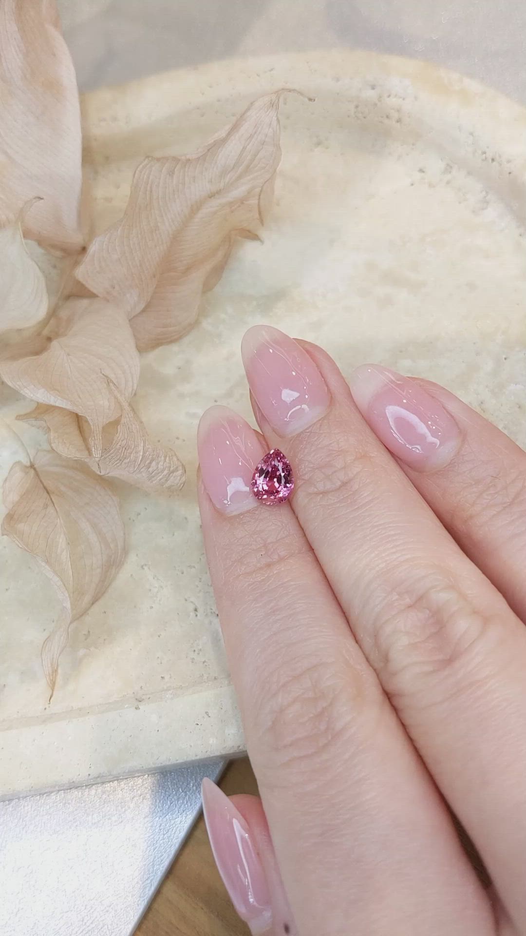1.34 Ct. Padparadscha Sapphire from Madagascar Size Video