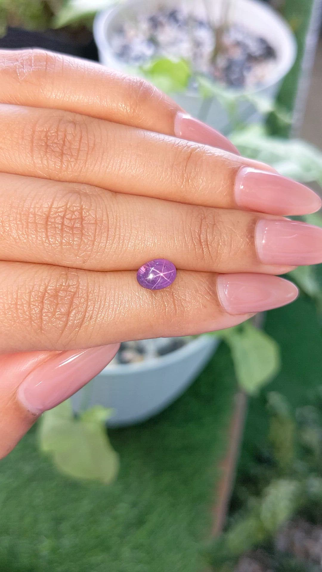 1.90 Ct. Purple Star Sapphire from Ceylon (Sri Lanka) Size Video