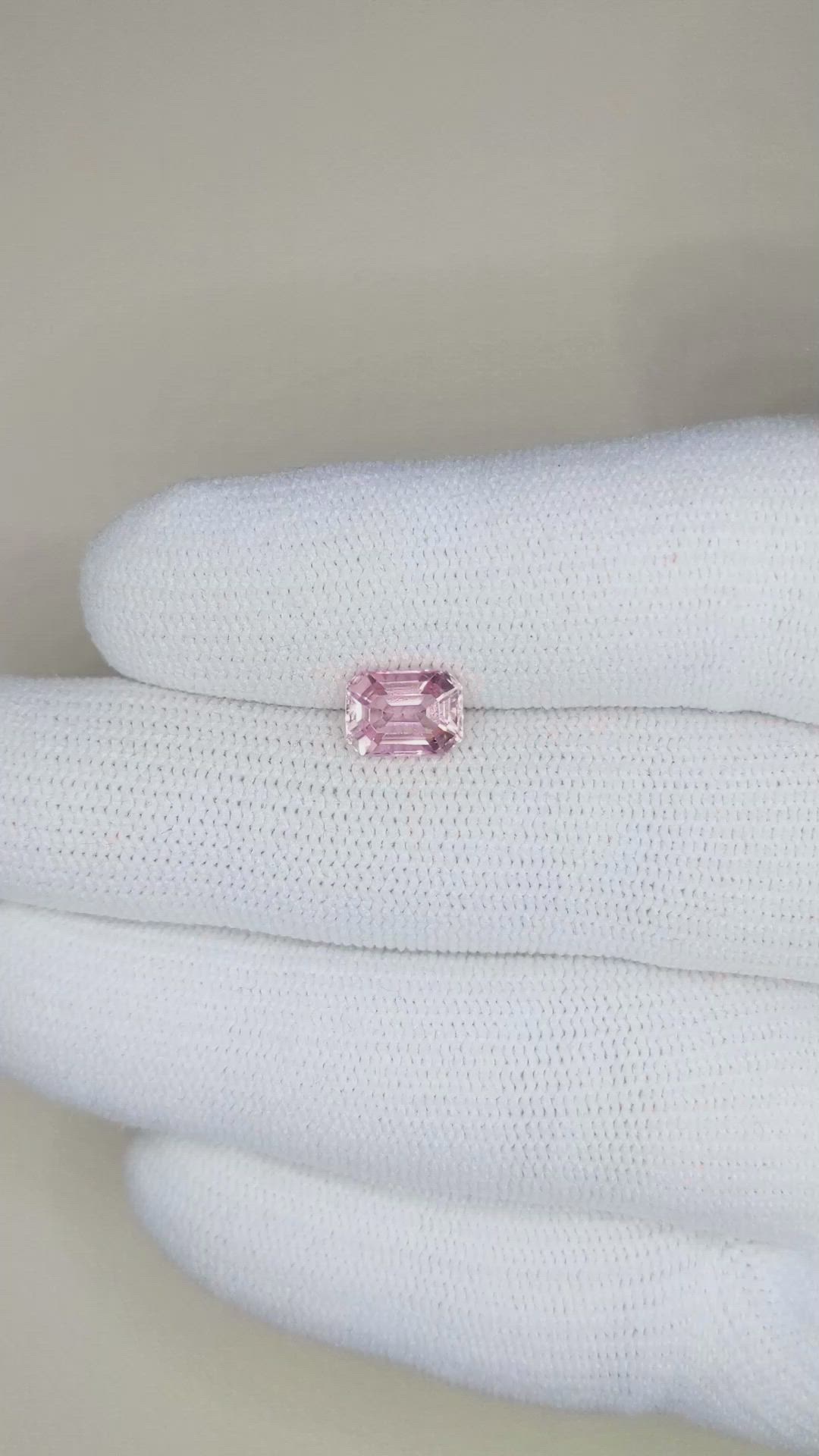 1.43 Ct. Reddish Pink Sapphire from Ceylon (Sri Lanka) Size Video