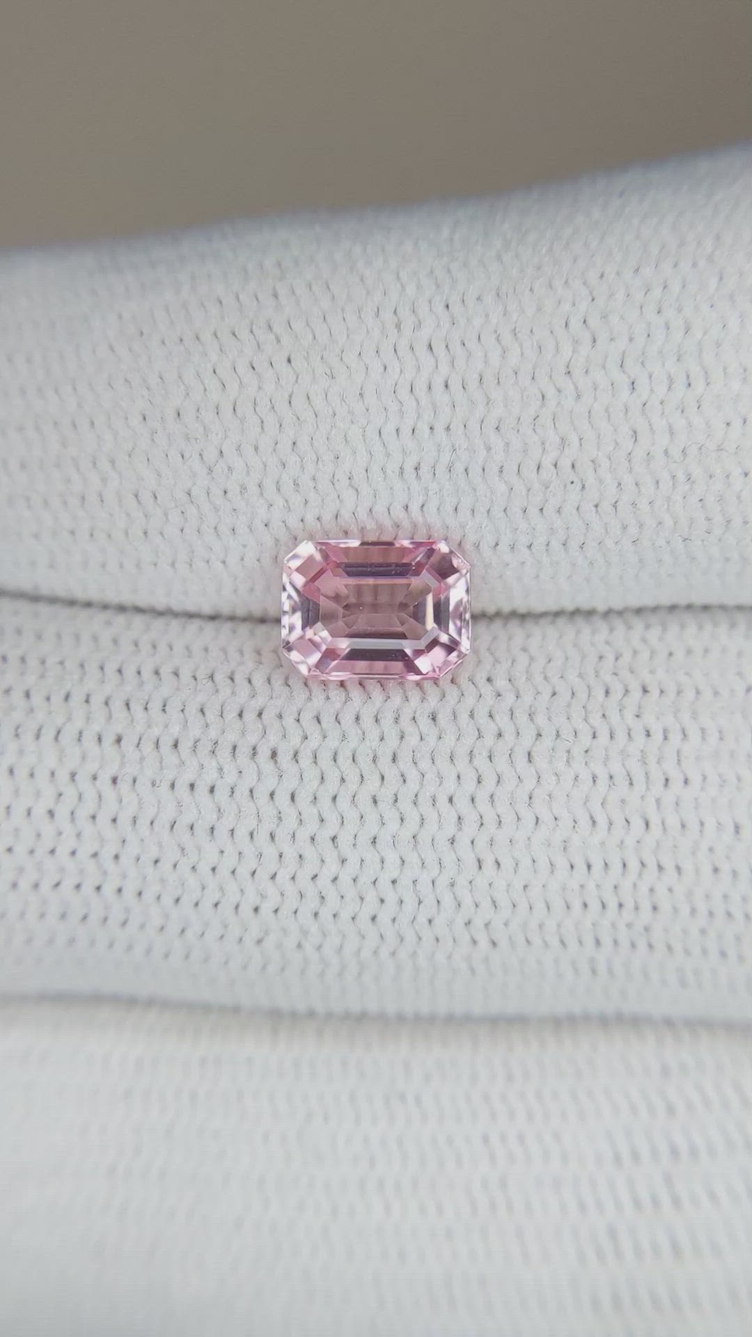 1.43 Ct. Reddish Pink Sapphire from Ceylon (Sri Lanka) Size Video