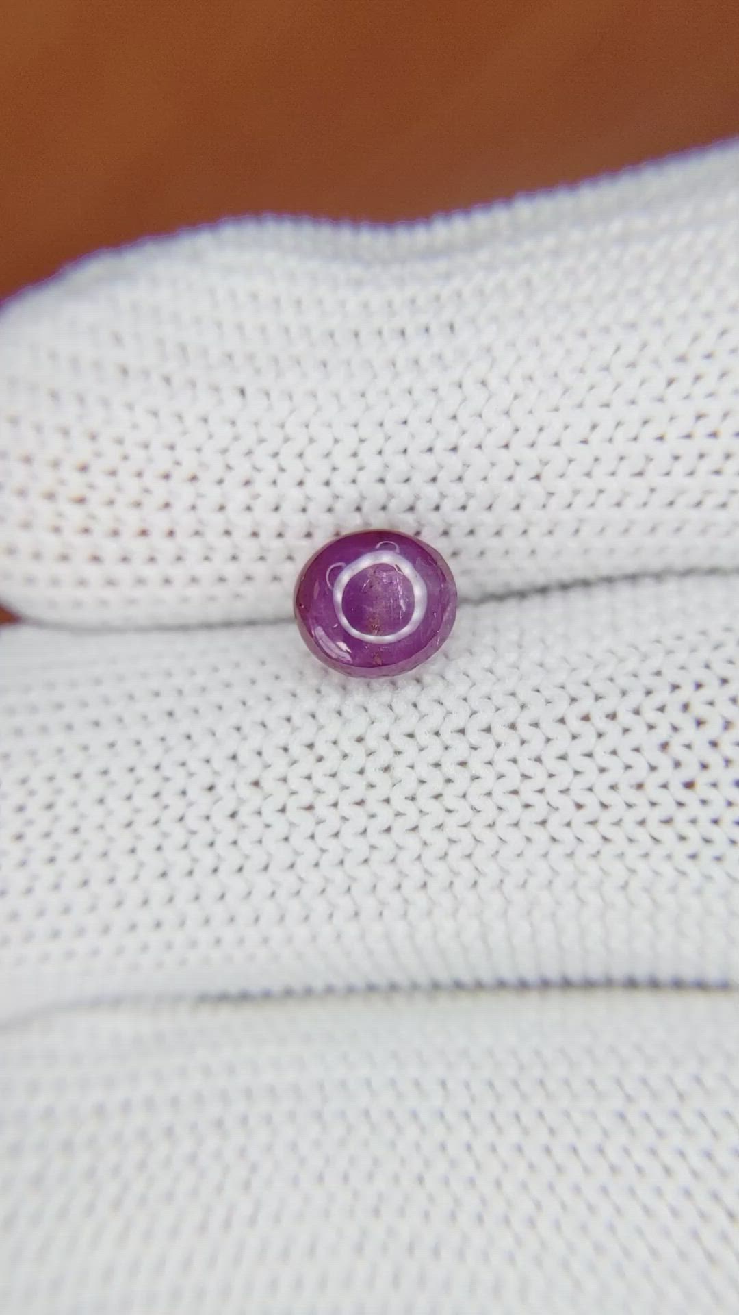 2.14 Ct. Purple Star Sapphire from Ceylon (Sri Lanka) Size Video