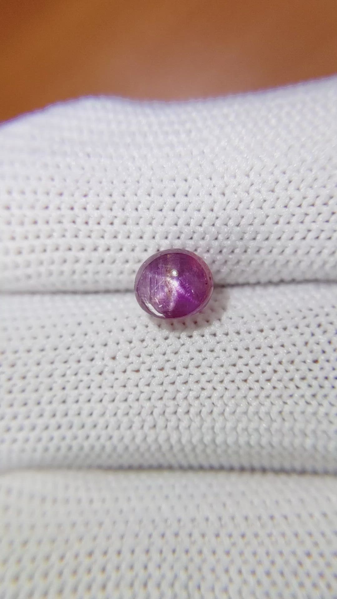 2.14 Ct. Purple Star Sapphire from Ceylon (Sri Lanka) Size Video