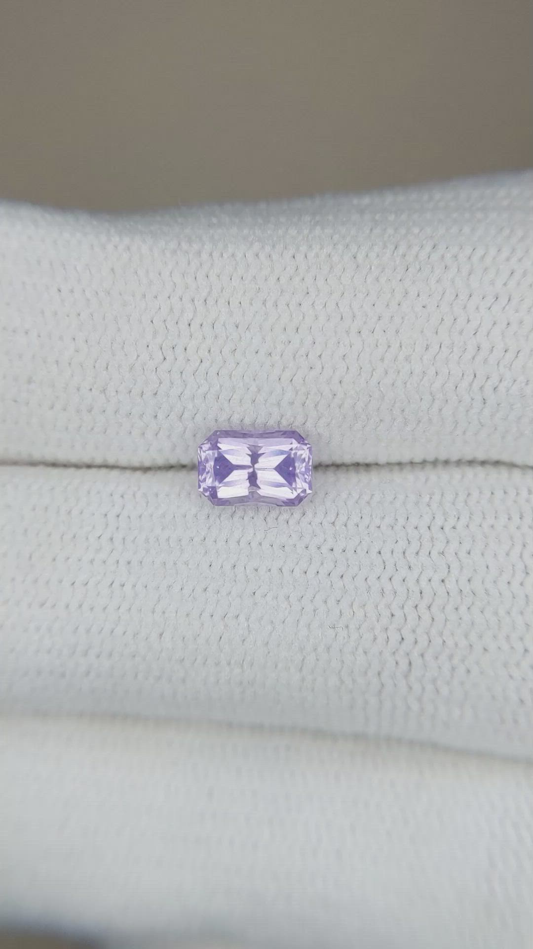 0.74 Ct. Violet Sapphire from Ceylon (Sri Lanka) Size Video