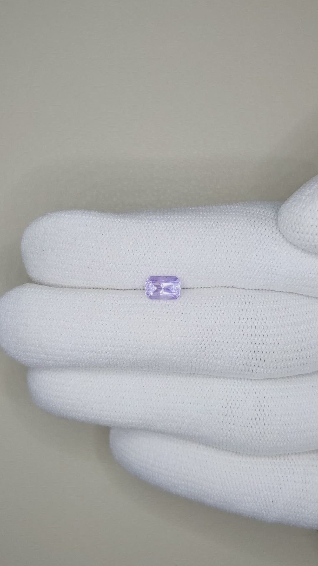 0.74 Ct. Violet Sapphire from Ceylon (Sri Lanka) Size Video