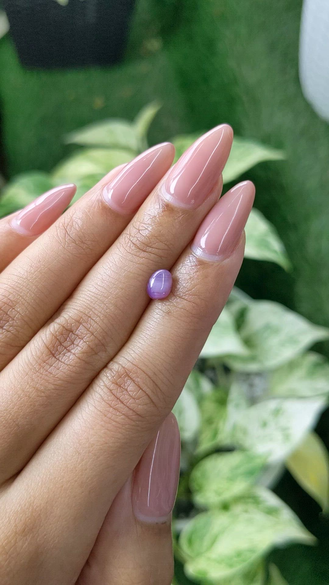1.06 Ct. Purple Star Sapphire from Ceylon (Sri Lanka) Size Video