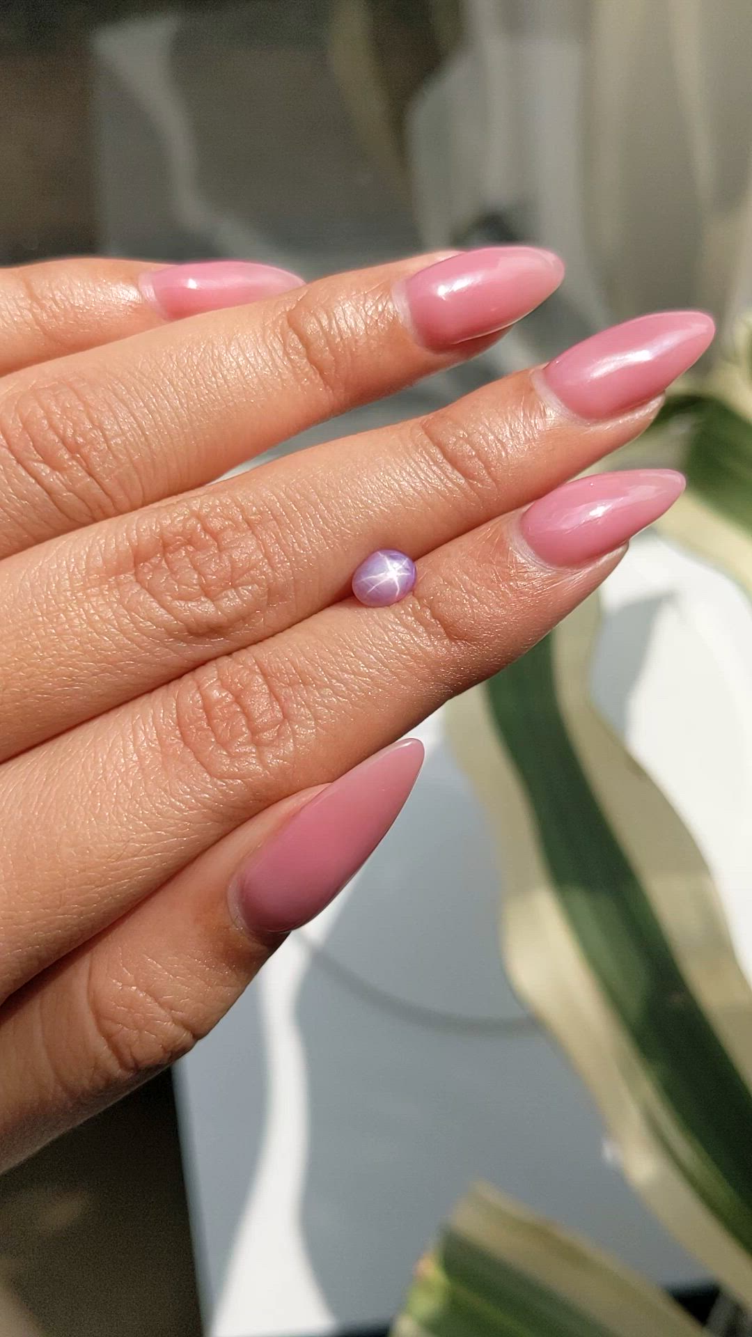 1.06 Ct. Purple Star Sapphire from Ceylon (Sri Lanka) Size Video