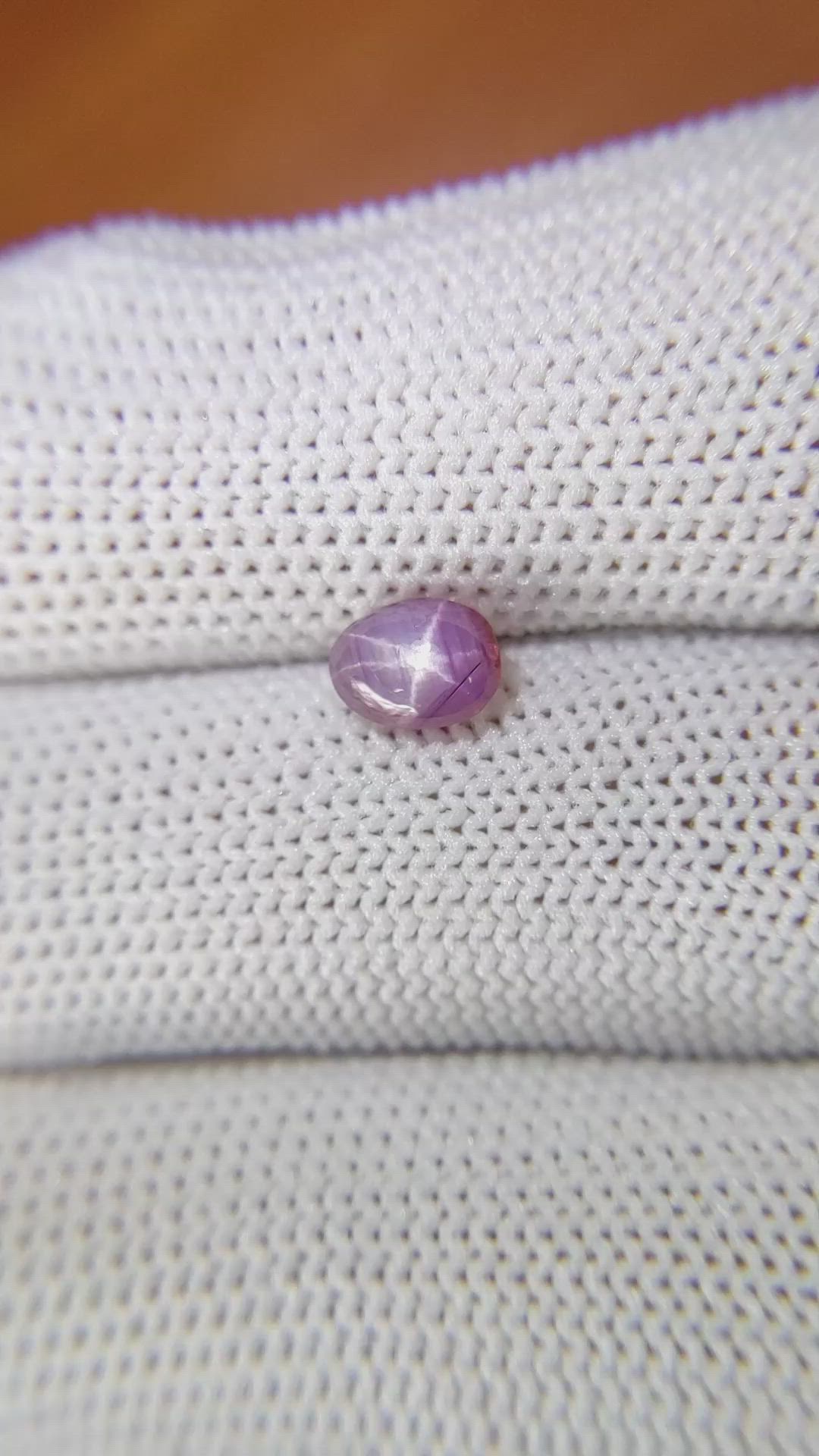 1.06 Ct. Purple Star Sapphire from Ceylon (Sri Lanka) Size Video
