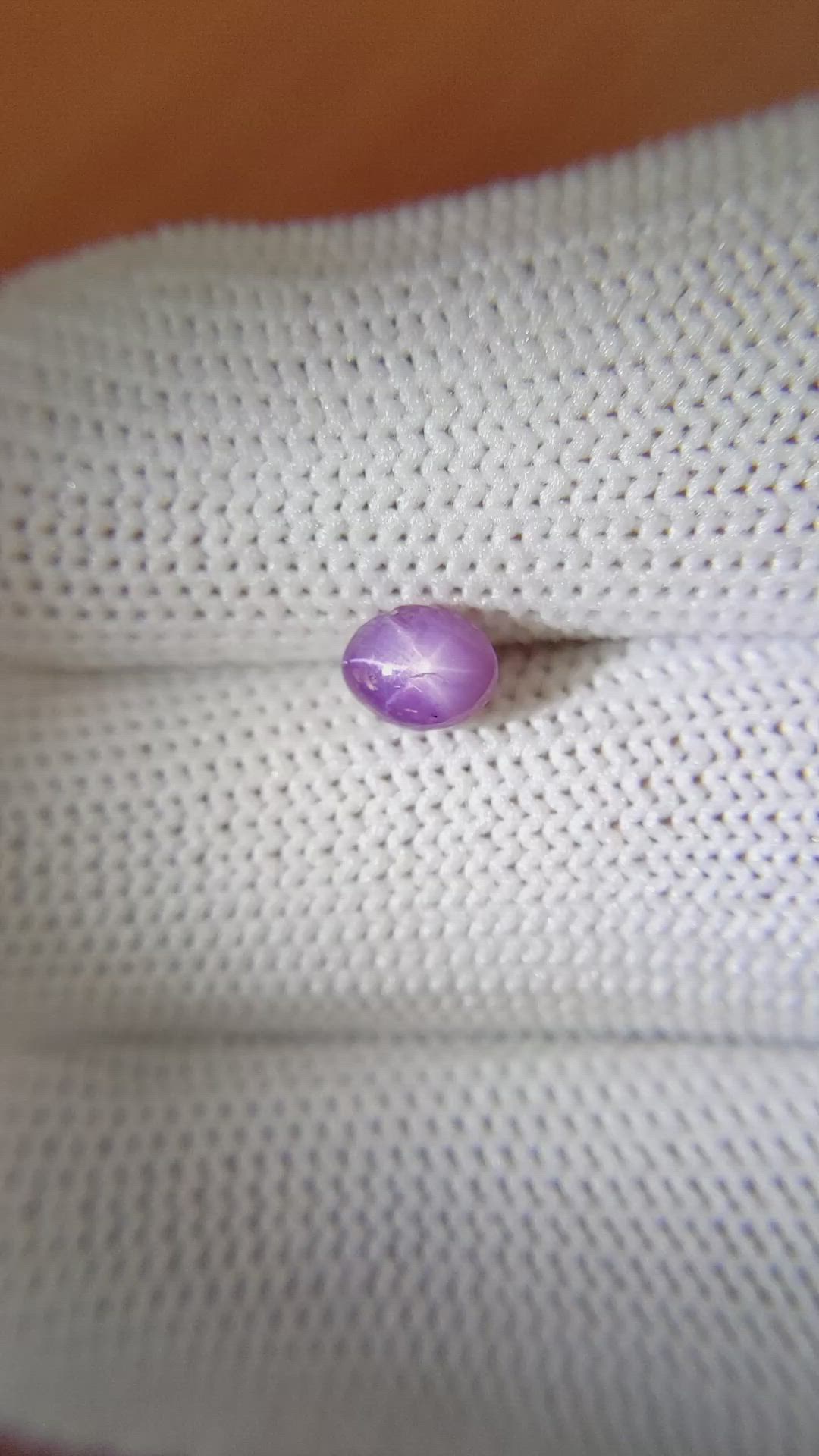 1.23 Ct. Purple Star Sapphire from Ceylon (Sri Lanka) Size Video