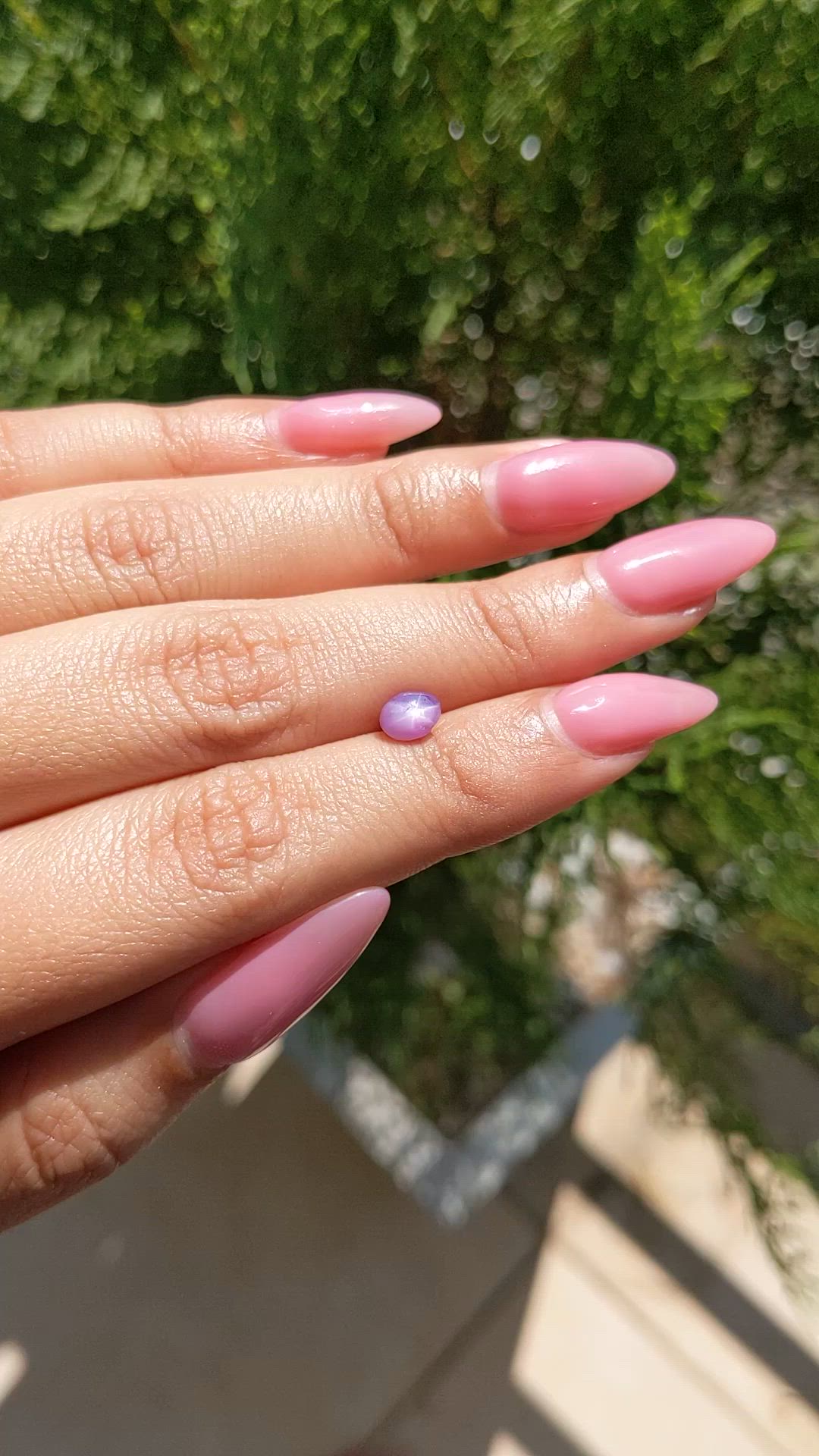 1.23 Ct. Purple Star Sapphire from Ceylon (Sri Lanka) Size Video