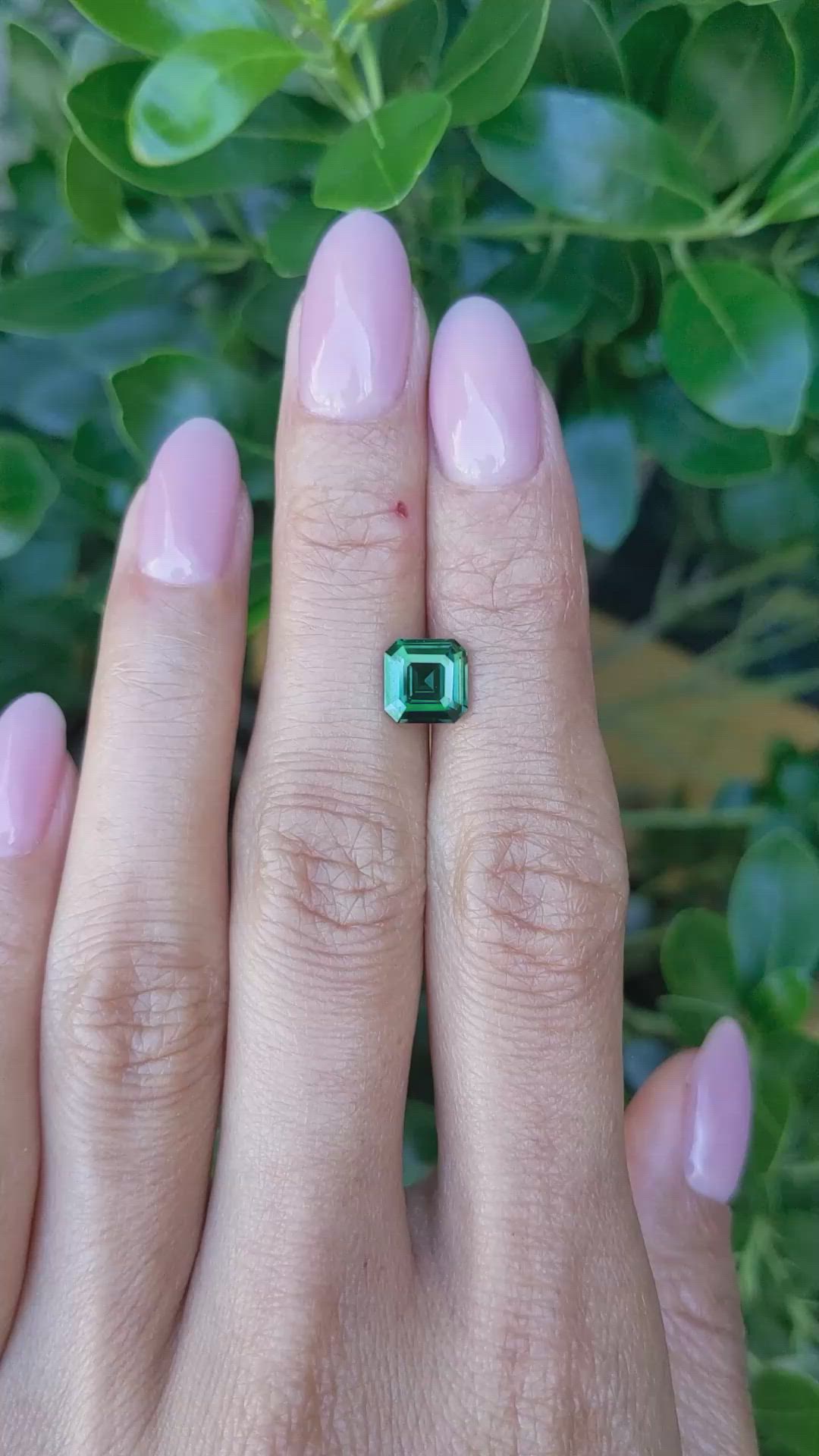 2.01 Ct. Green Sapphire from Madagascar Size Video