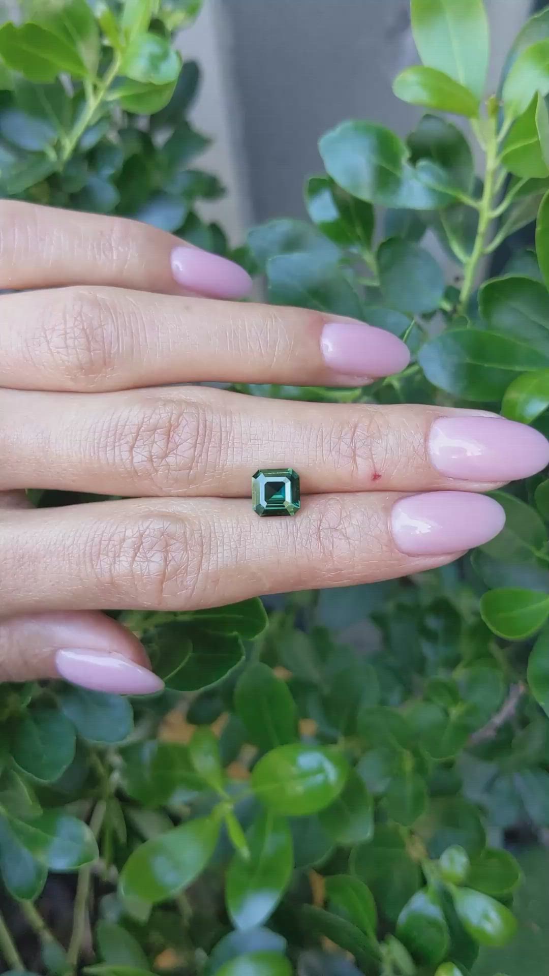 2.01 Ct. Green Sapphire from Madagascar Size Video