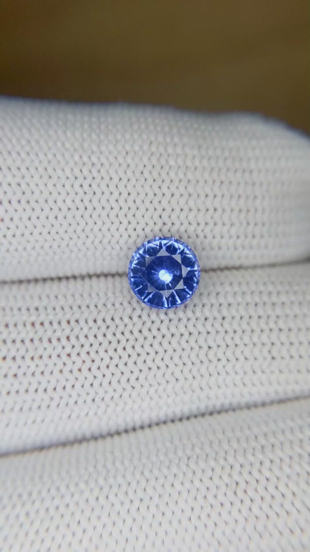 1.70 Ct. Blue Sapphire from Ceylon (Sri Lanka) Size Video