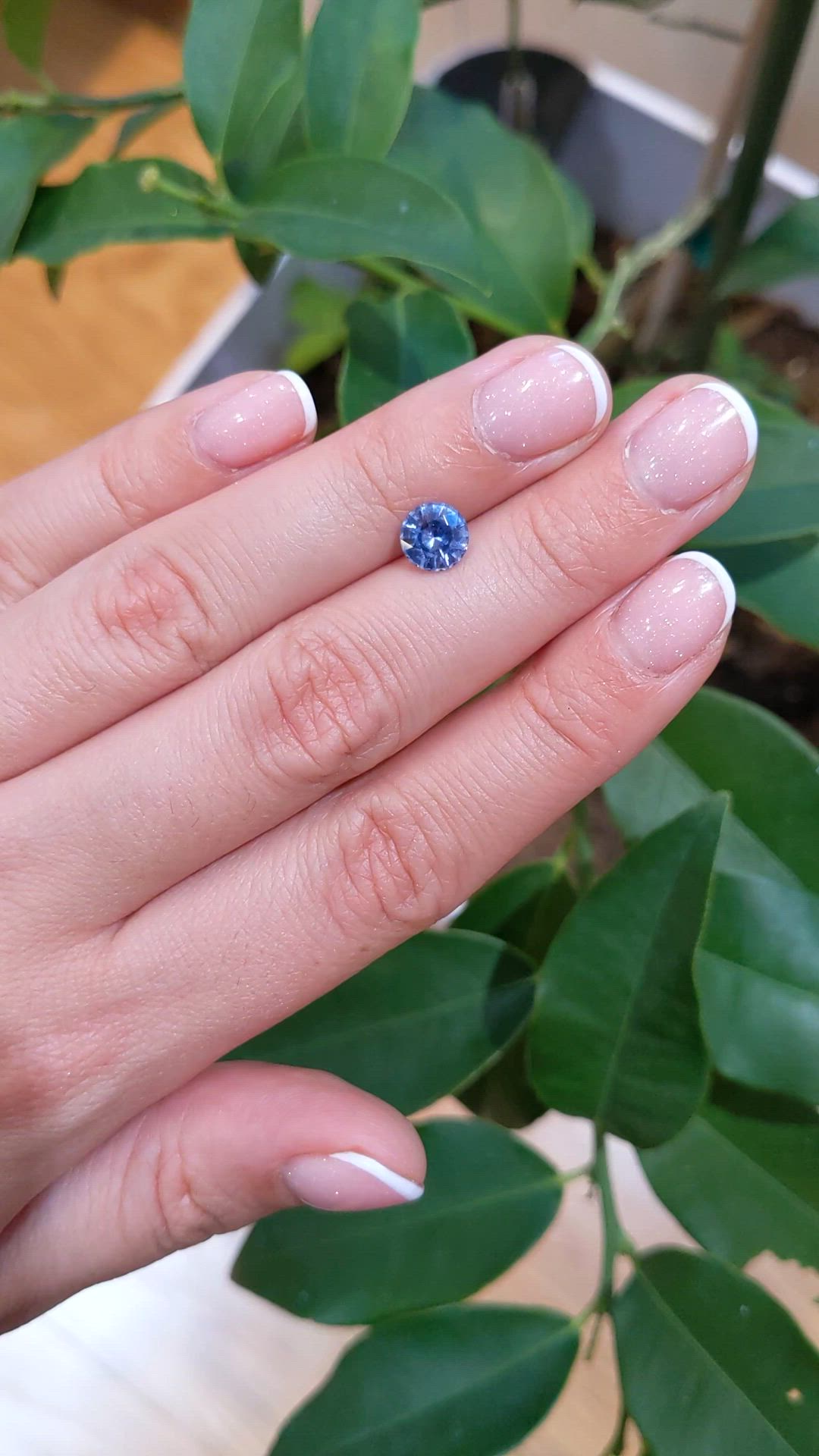 1.70 Ct. Blue Sapphire from Ceylon (Sri Lanka) Size Video