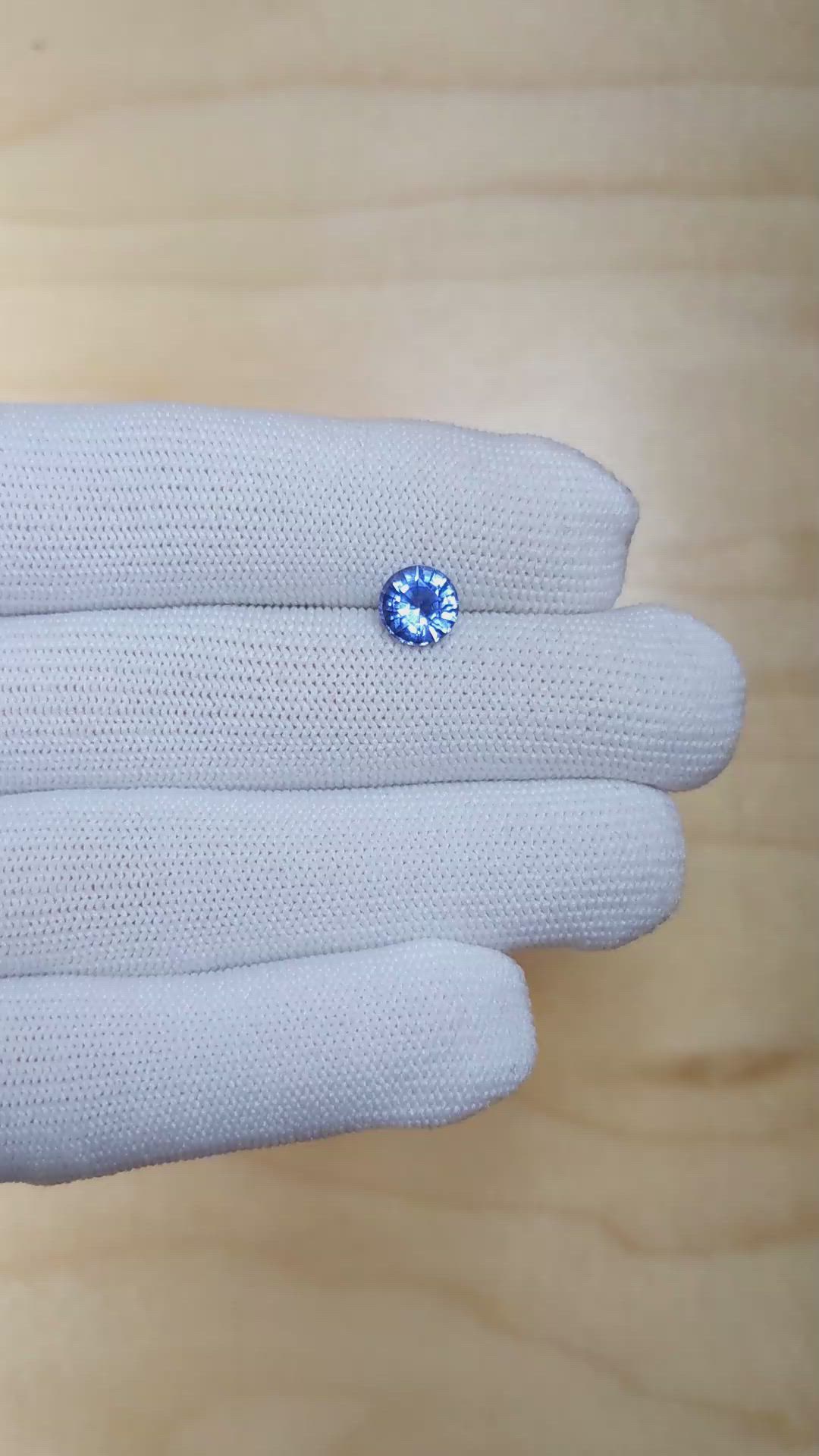 1.70 Ct. Blue Sapphire from Ceylon (Sri Lanka) Size Video