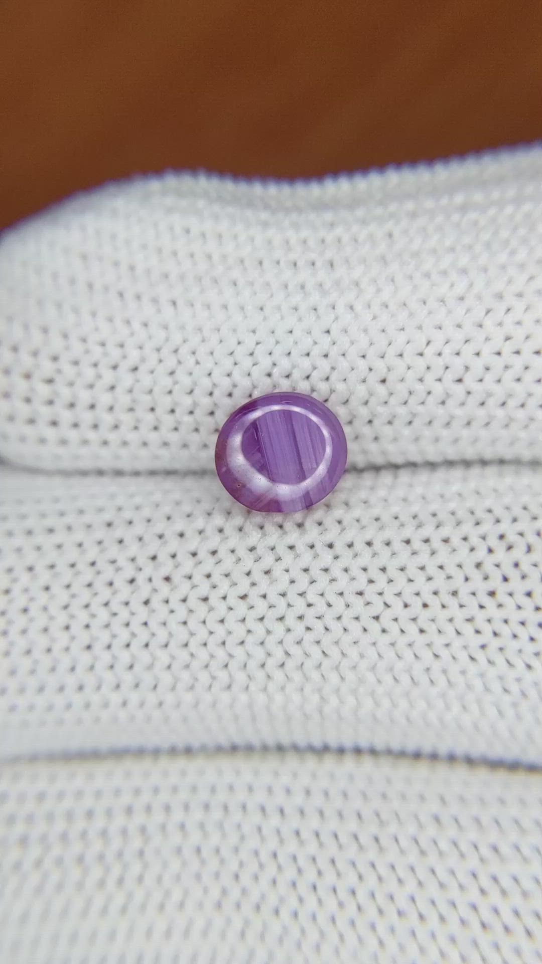 1.83 Ct. Purple Star Sapphire from Ceylon (Sri Lanka) Size Video