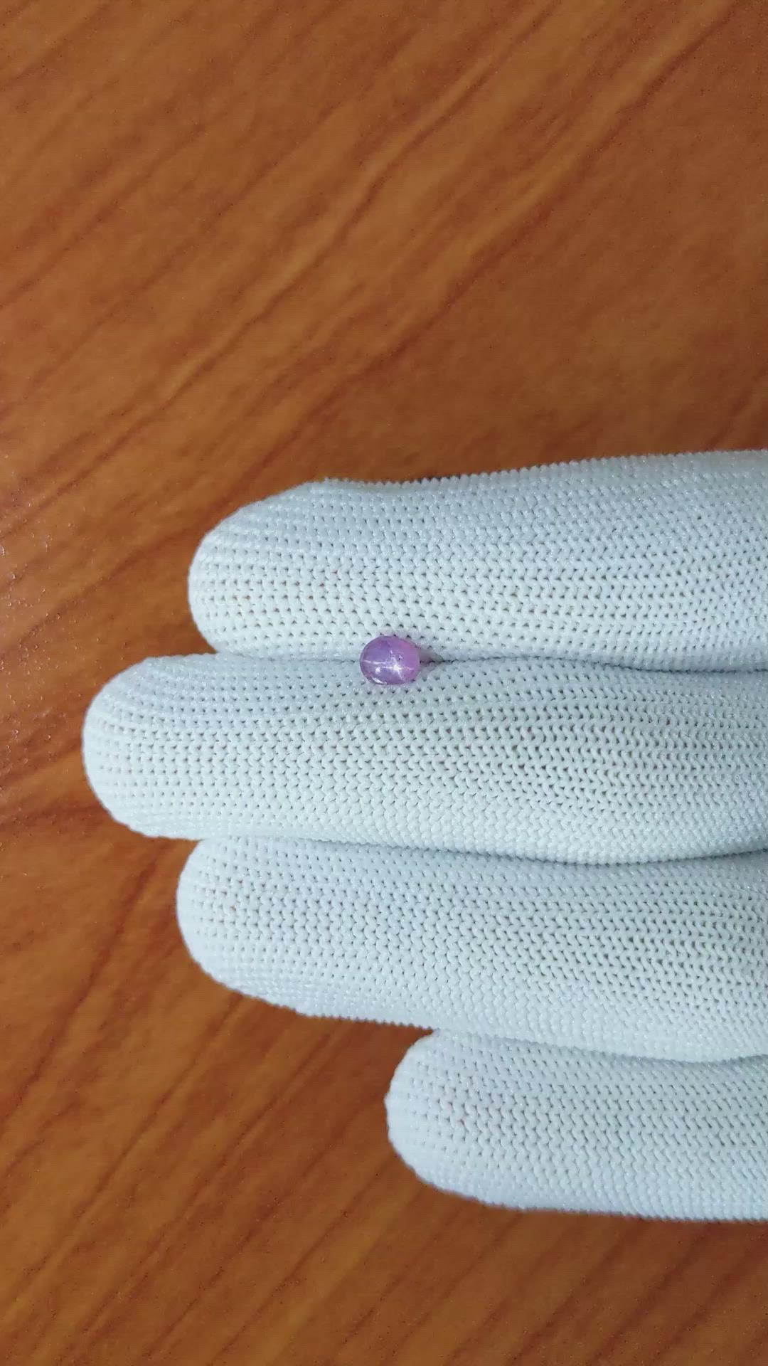 0.56 Ct. Pink Star Sapphire from Ceylon (Sri Lanka) Size Video