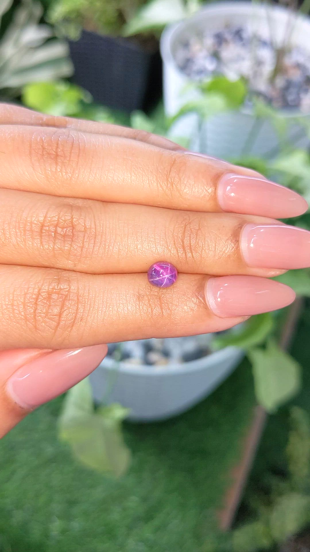 1.96 Ct. Purple Star Sapphire from Ceylon (Sri Lanka) Size Video