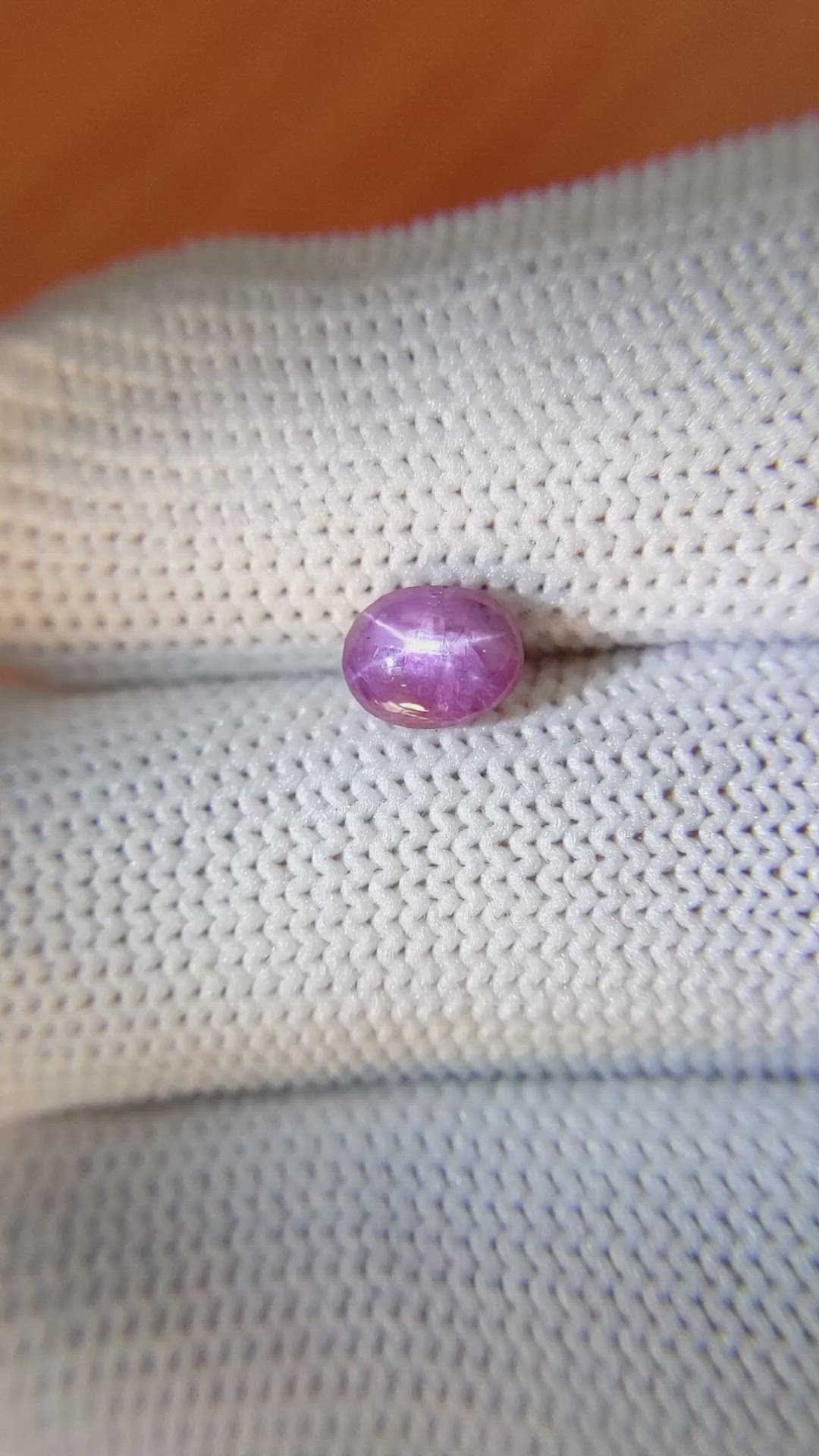 1.22 Ct. Purple Star Sapphire from Ceylon (Sri Lanka) Size Video