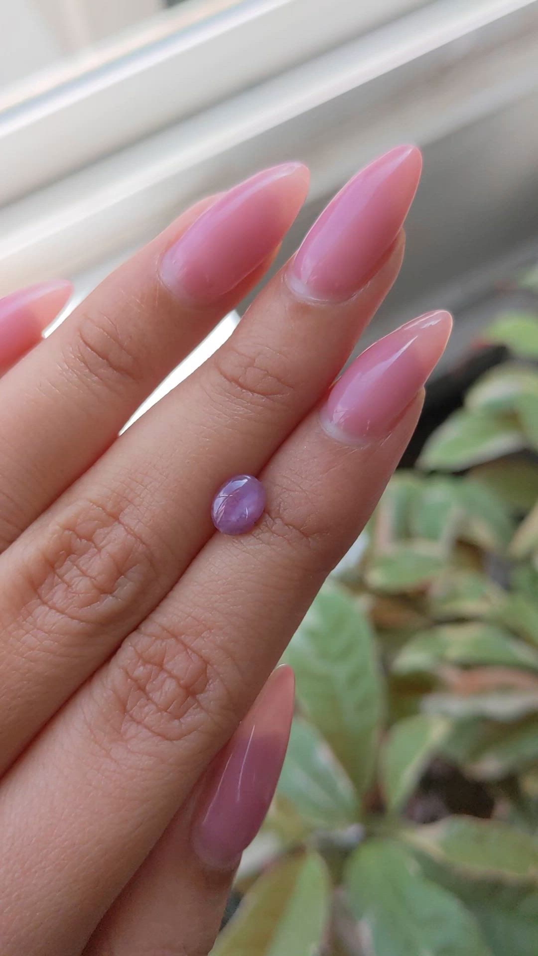 1.22 Ct. Purple Star Sapphire from Ceylon (Sri Lanka) Size Video