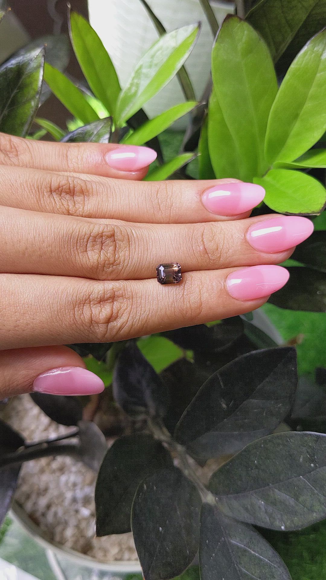 2.08 Ct. Brown Sapphire from Ceylon (Sri Lanka) Size Video