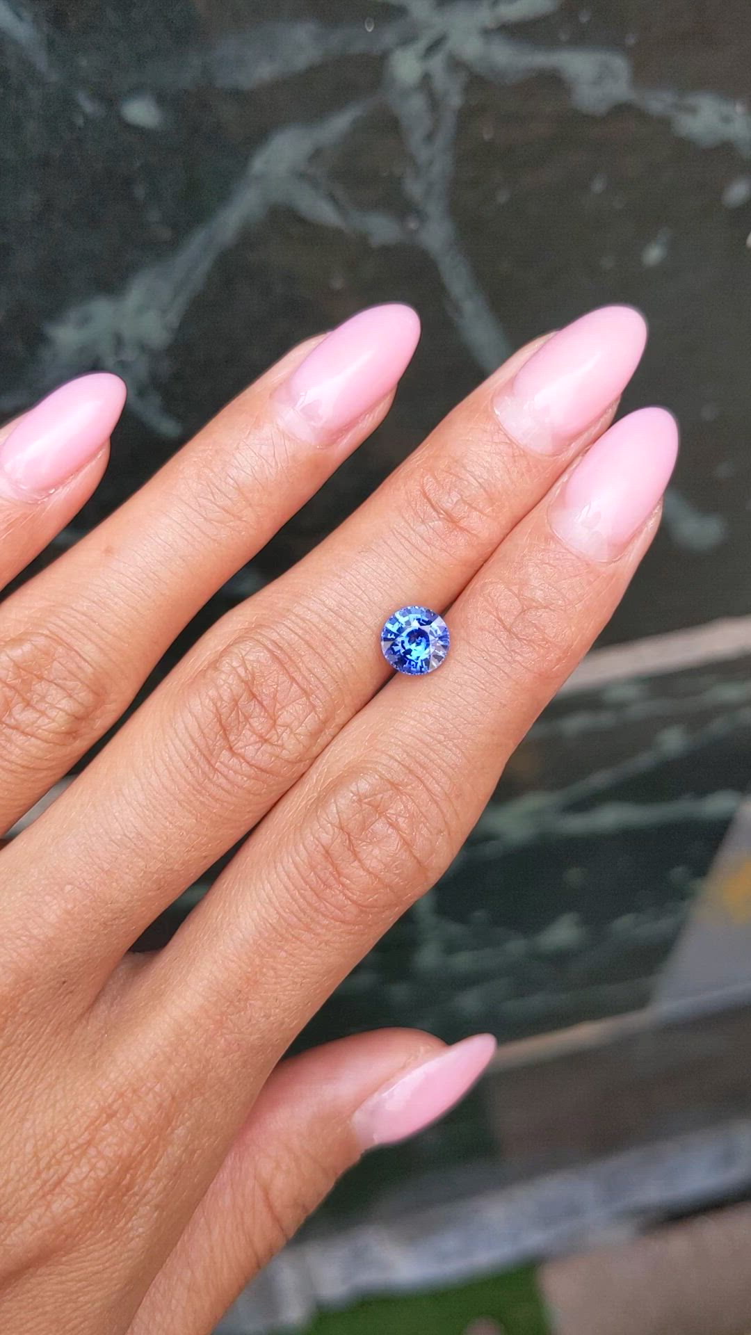 1.76 Ct. Blue Sapphire from Ceylon (Sri Lanka) Size Video