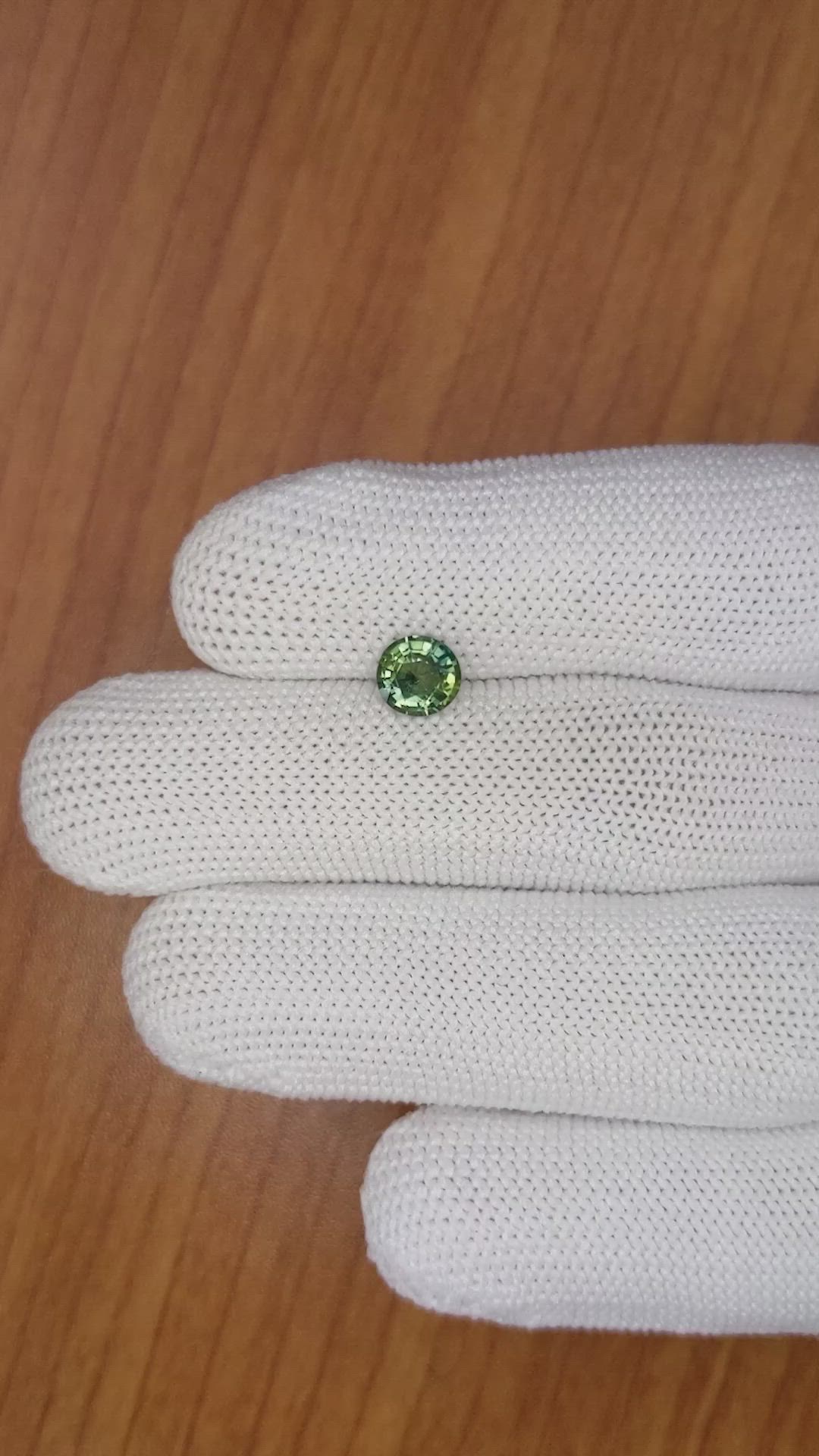 0.99 Ct. Green Sapphire from Madagascar Size Video