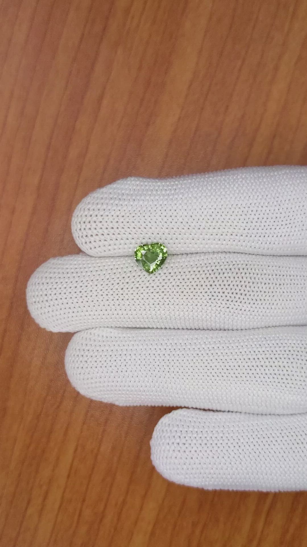0.98 Ct. Green Sapphire from Australia Size Video