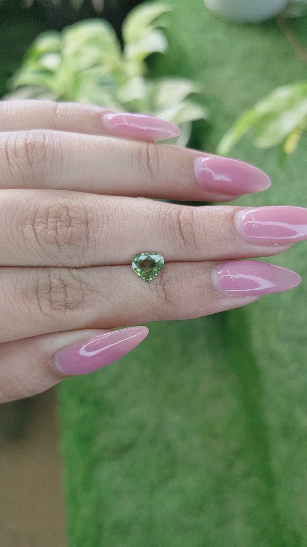 0.98 Ct. Green Sapphire from Australia Size Video