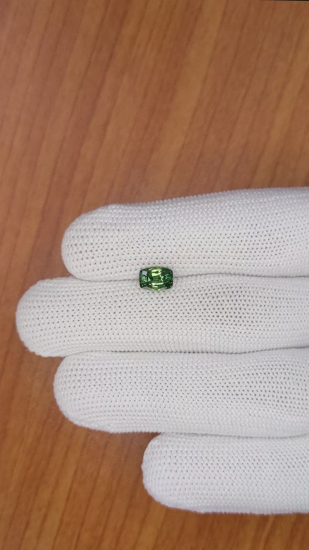 1.13 Ct. Green Sapphire from Madagascar Size Video