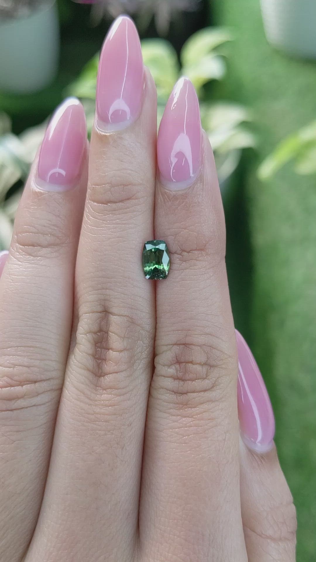 1.13 Ct. Green Sapphire from Madagascar Size Video