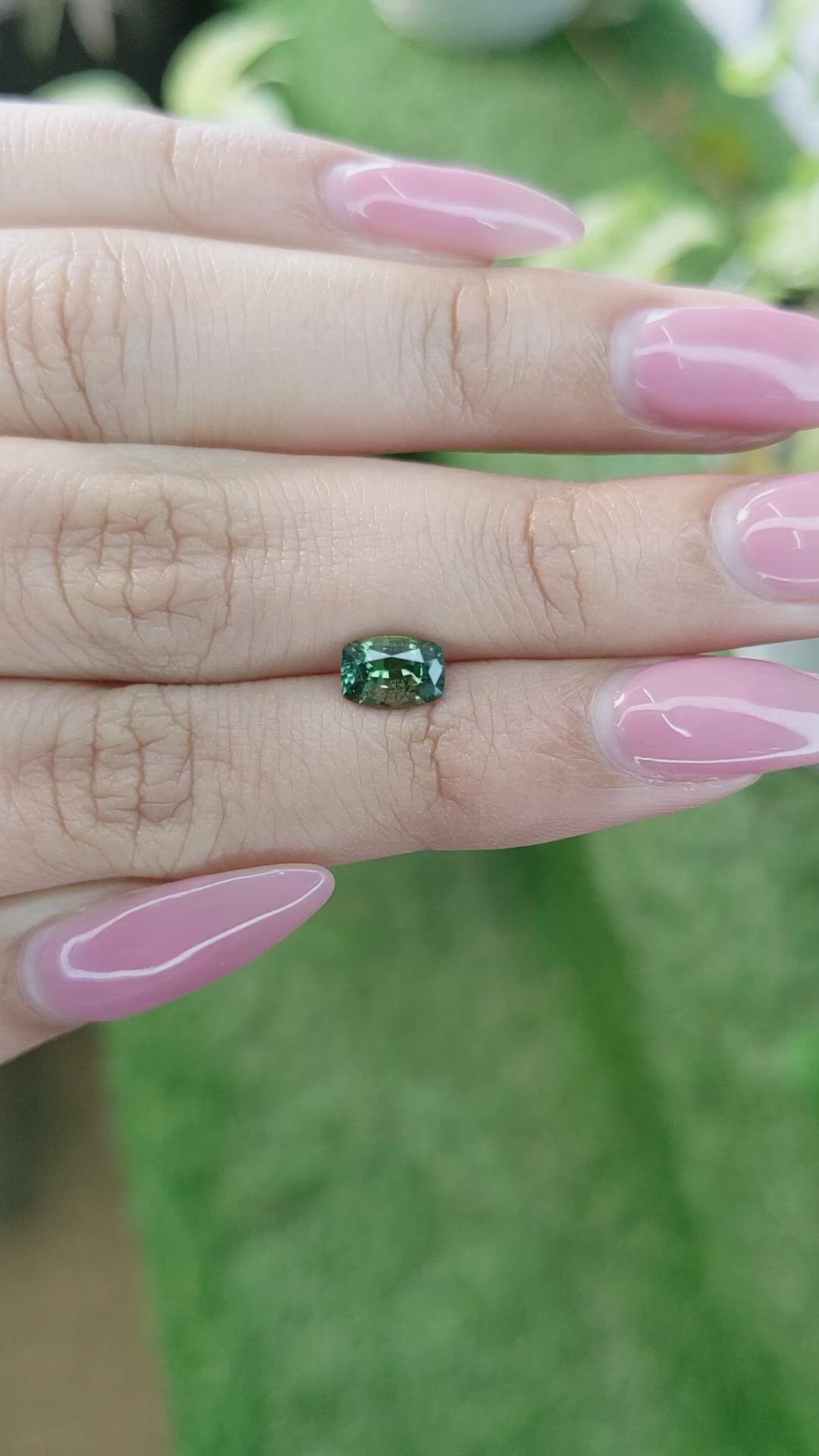 1.13 Ct. Green Sapphire from Madagascar Size Video