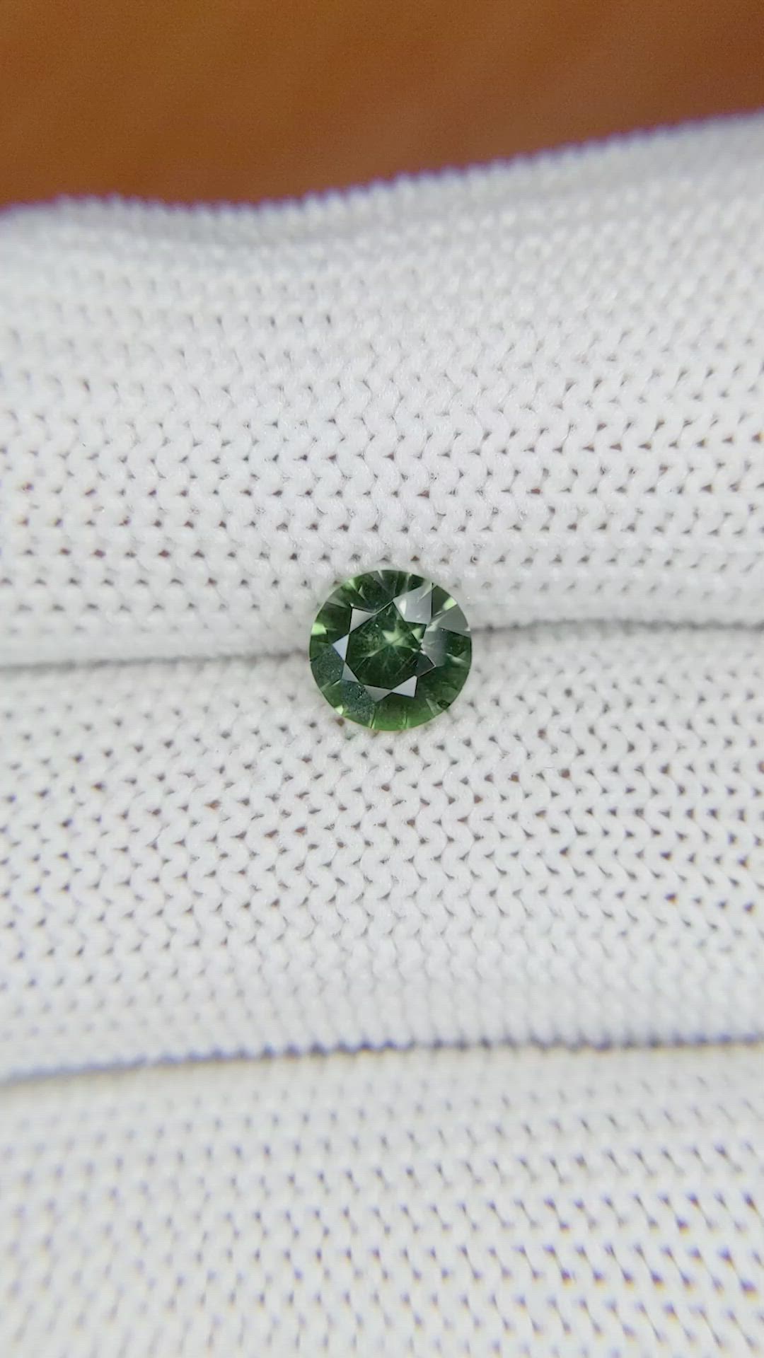 0.85 Ct. Green Sapphire from Kenya Size Video
