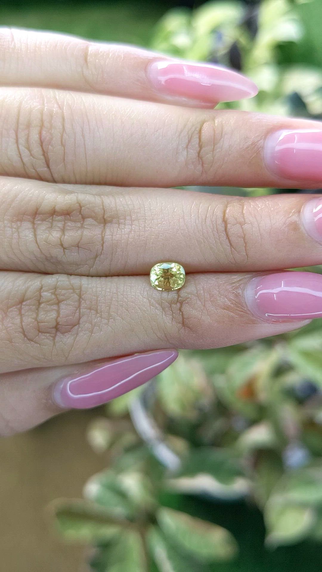 0.76 Ct. Sapphire from Ceylon (Sri Lanka) Size Video
