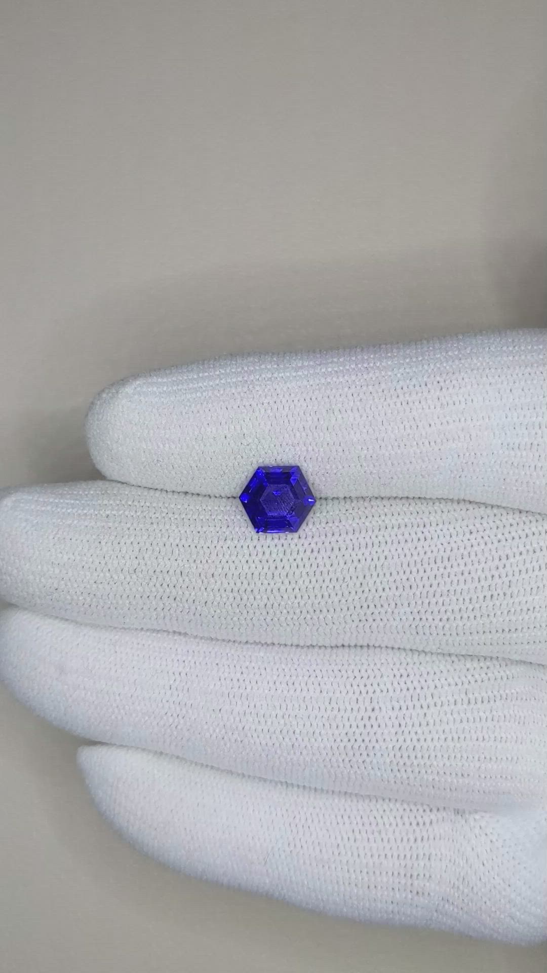 2.60 Ct. Blue Sapphire from Ceylon (Sri Lanka) Size Video