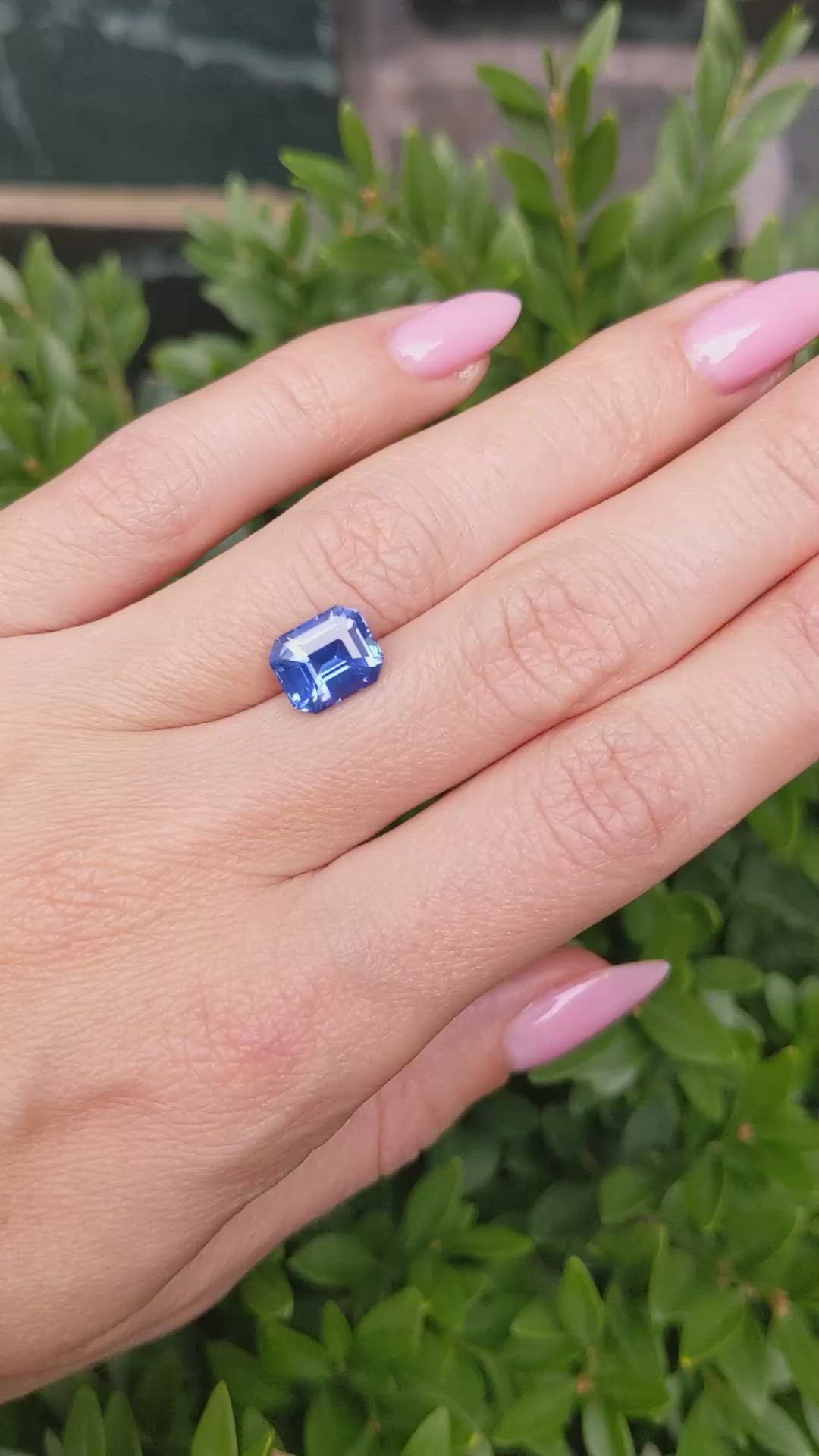 3.51 Ct. Blue Sapphire from Ceylon (Sri Lanka) Size Video