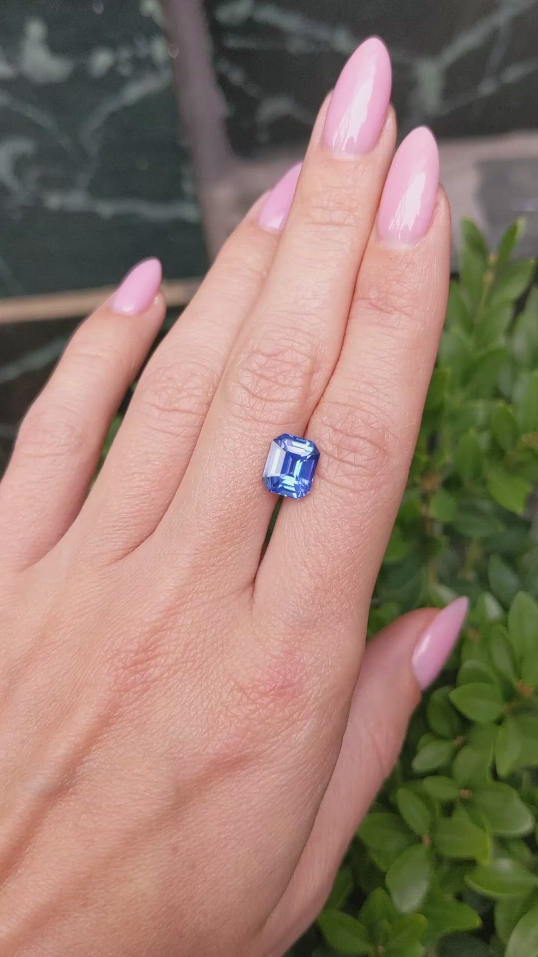 3.51 Ct. Blue Sapphire from Ceylon (Sri Lanka) Size Video