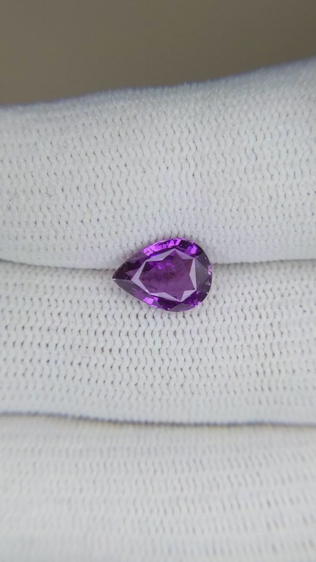 2.02 Ct. Purple Sapphire from Ceylon (Sri Lanka) Size Video