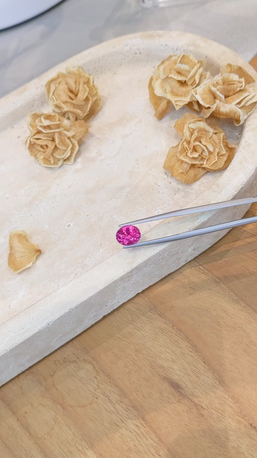 2.51 Ct. Pink Sapphire from Ceylon (Sri Lanka) Size Video