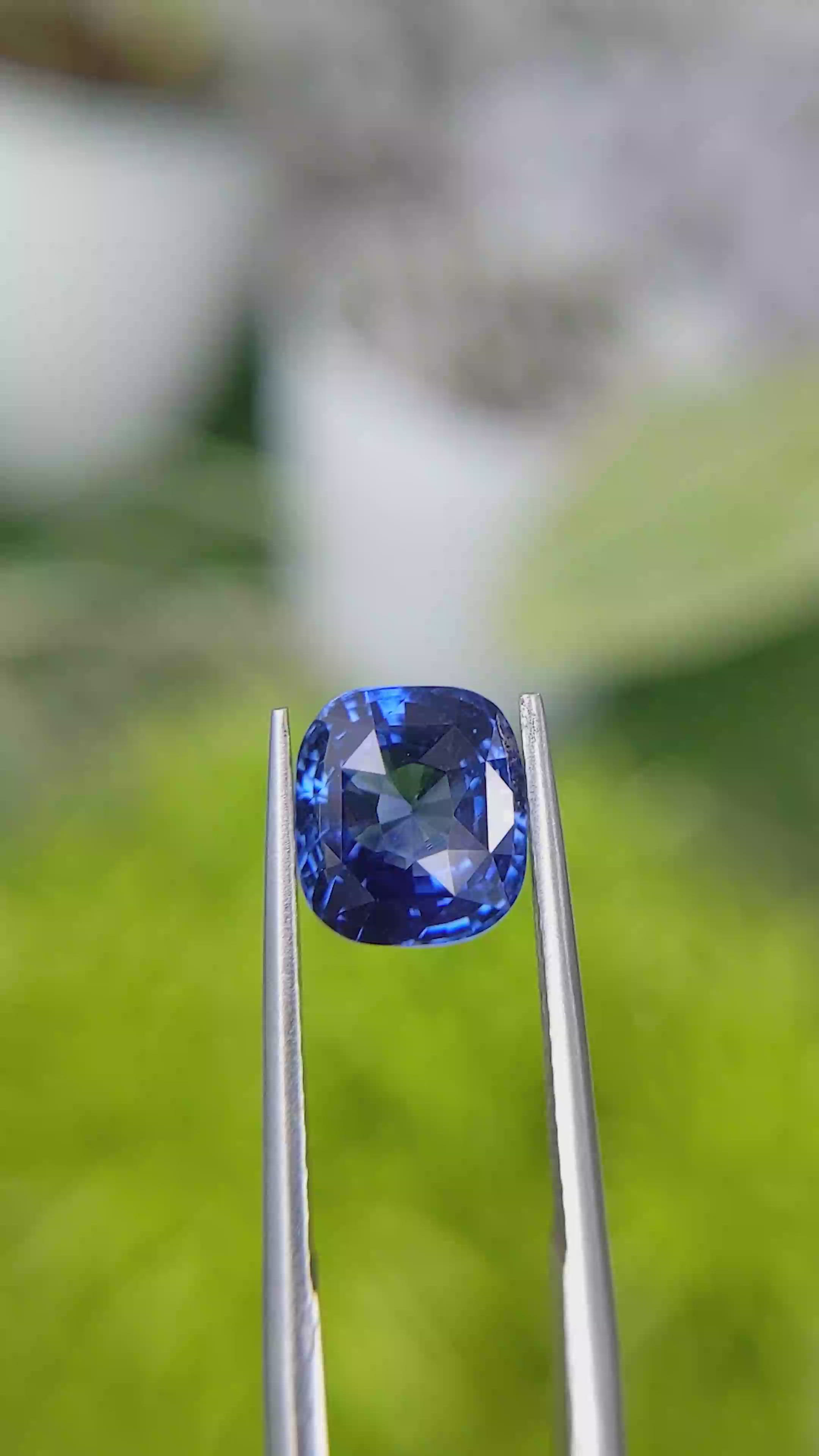 3.06 Ct. Blue Sapphire from Ceylon (Sri Lanka) Size Video