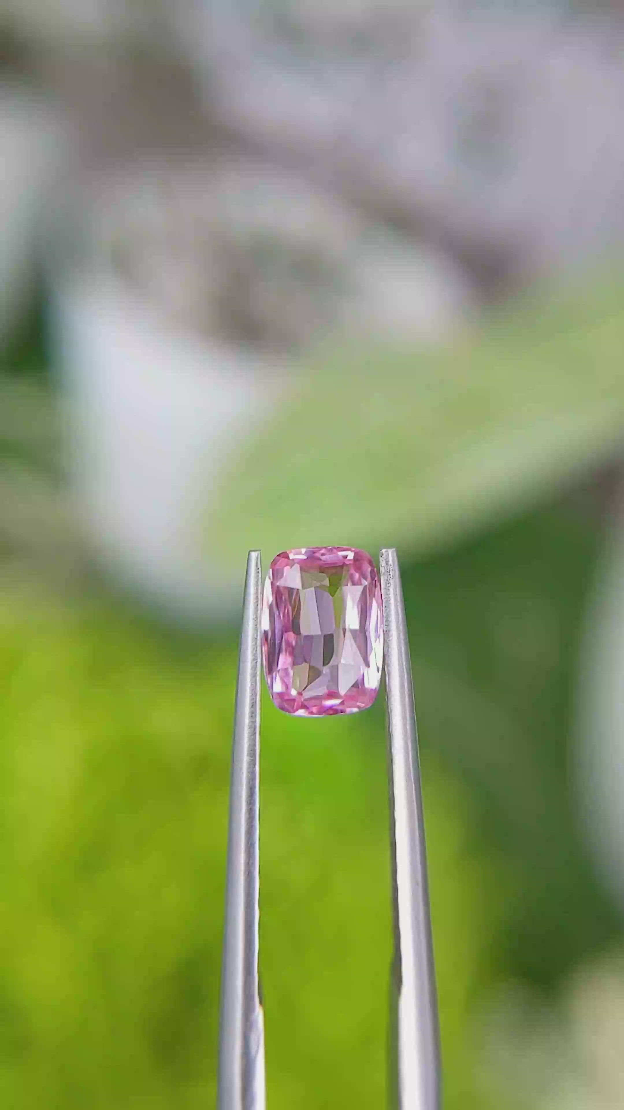 1.05 Ct. Pink Sapphire from Madagascar Size Video