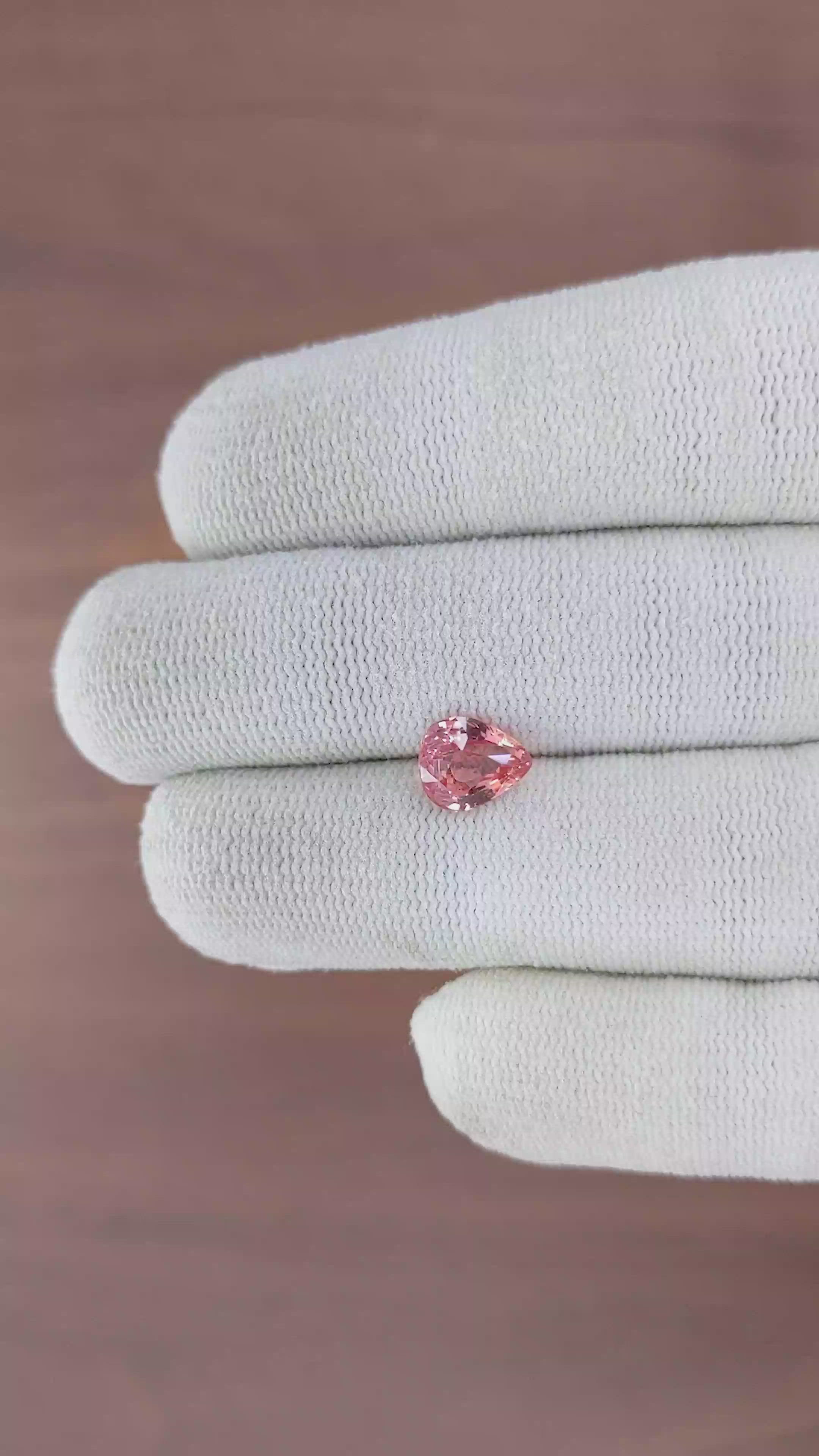 1.98 Ct. Padparadscha Sapphire from Madagascar Size Video