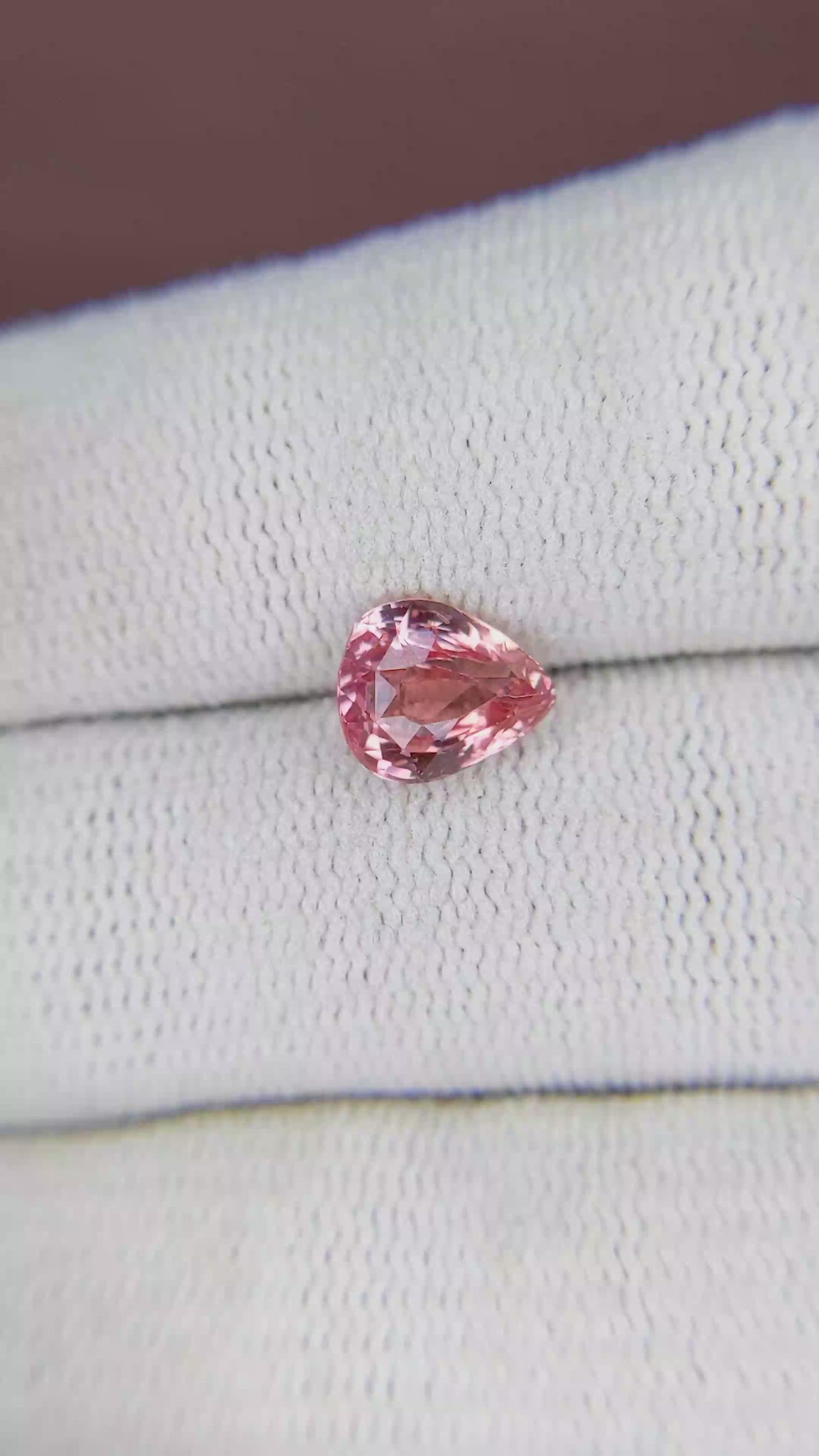 1.98 Ct. Padparadscha Sapphire from Madagascar Size Video