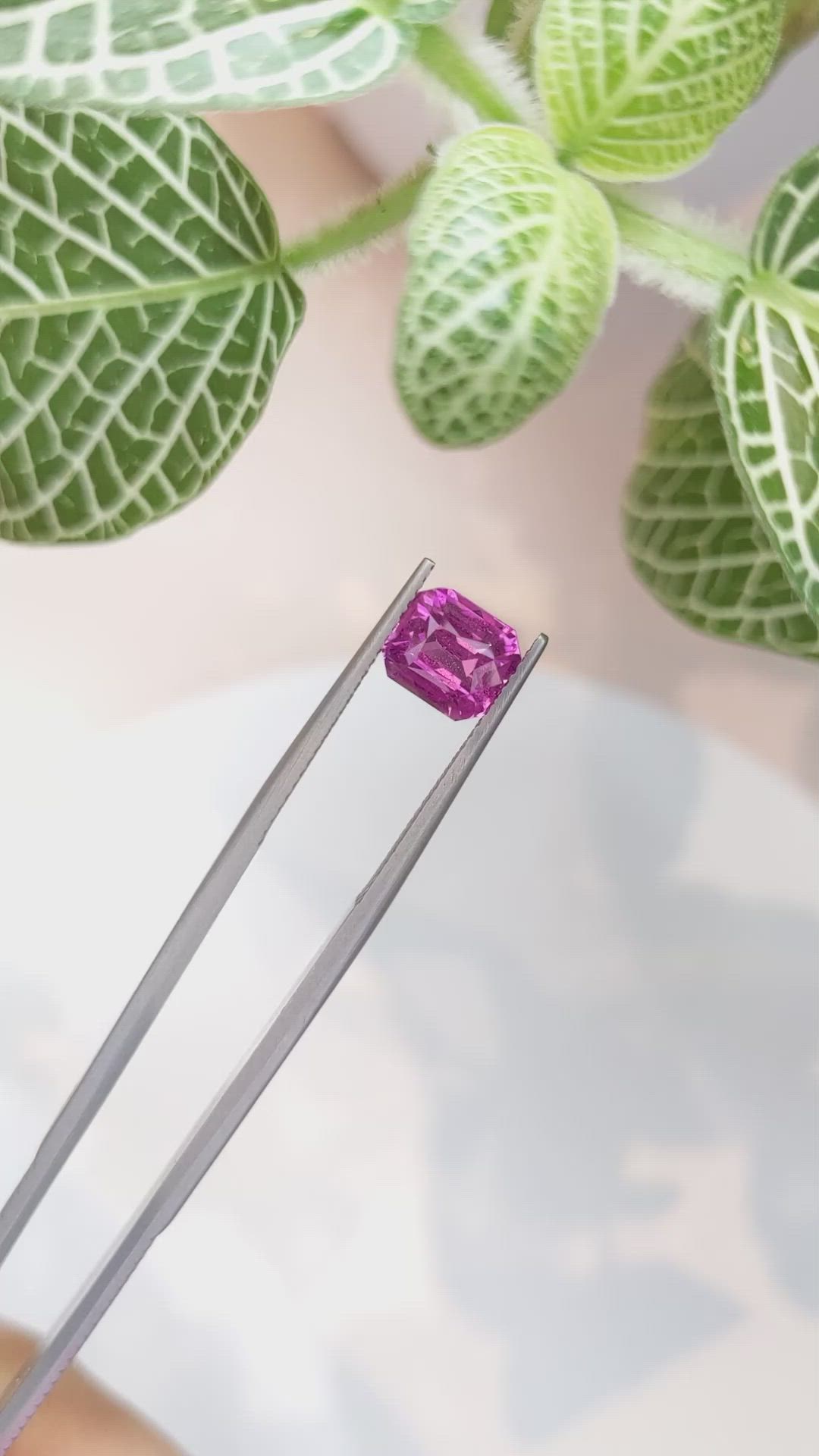 2.67 Ct. Pink Sapphire from Ceylon (Sri Lanka) Size Video
